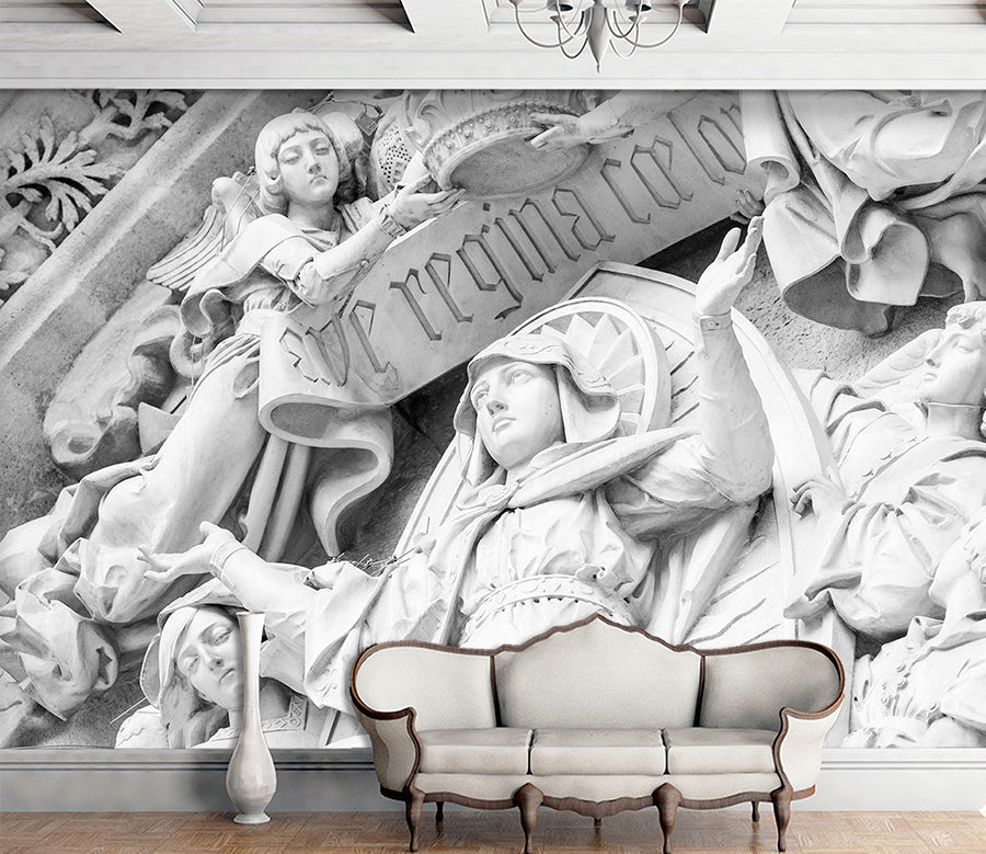 3D Carving Girl 1595 Wall Murals