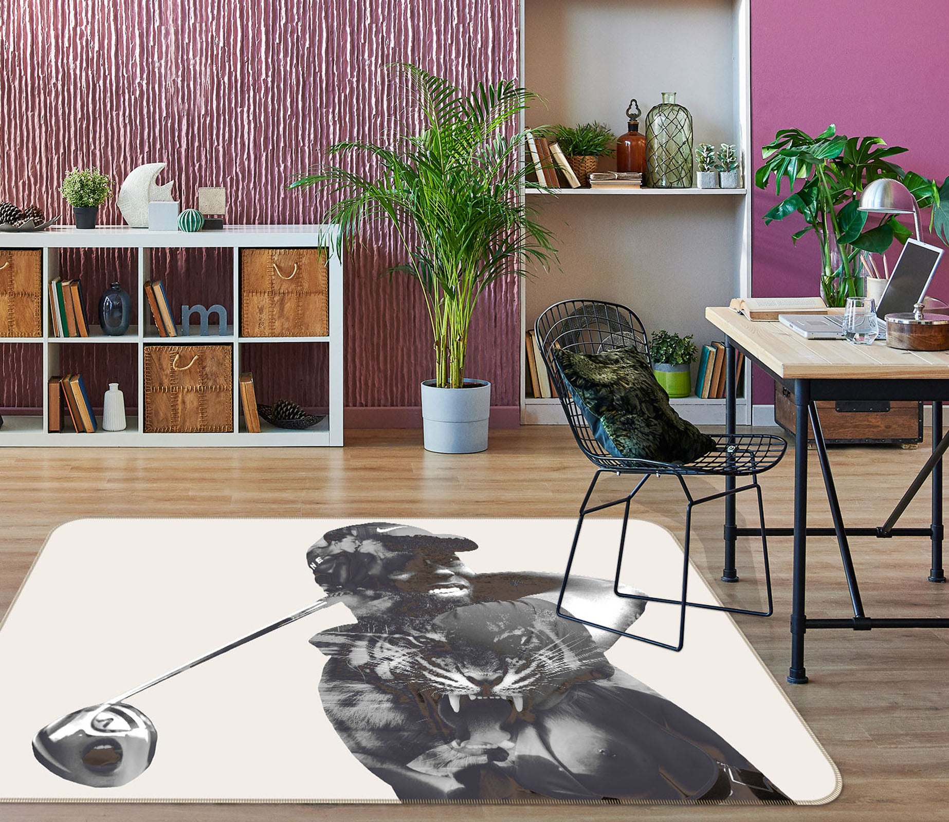 3D Tigerwoods 1007 Marco Cavazzana Rug Non Slip Rug Mat