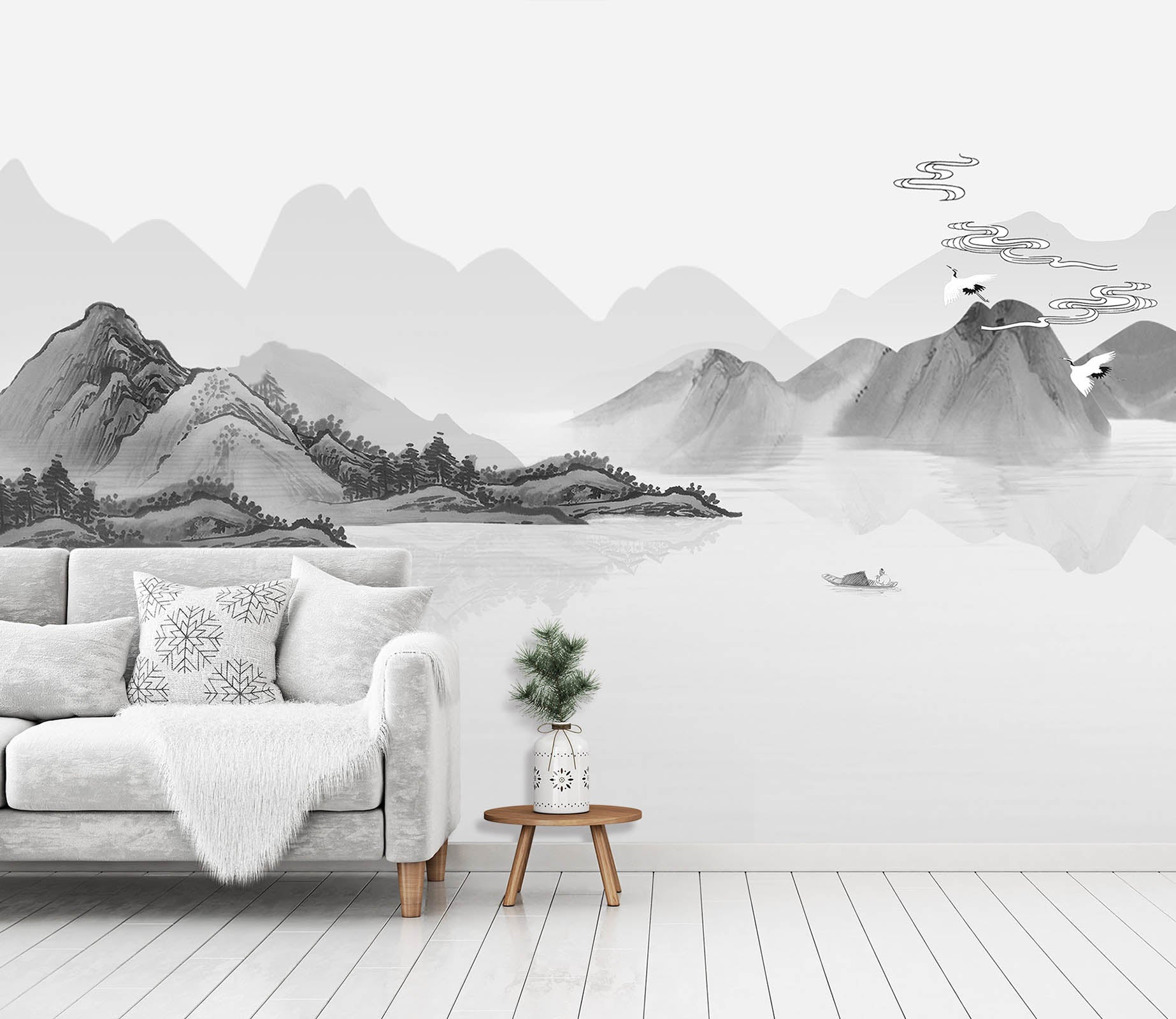 3D Black Valley 1415 Wall Murals