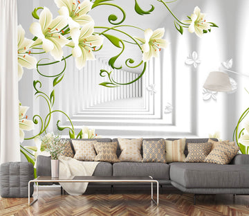 3D Simple Flowers 1526 Wall Murals