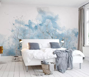 3D Blue Branches 545 Wall Murals Wallpaper AJ Wallpaper 2 
