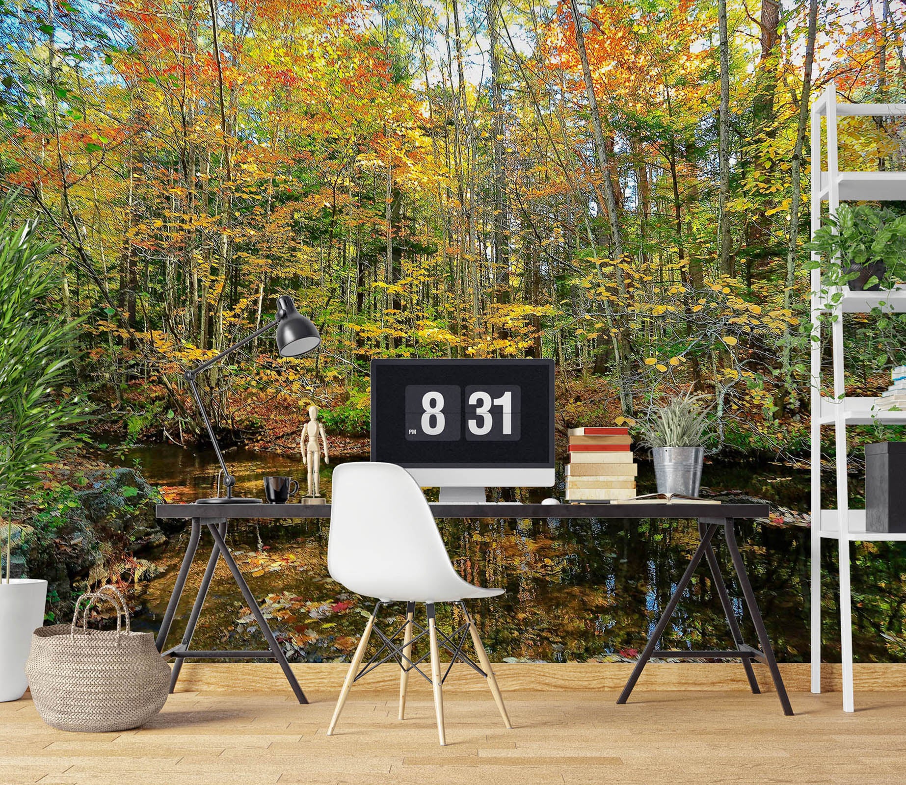 3D Pond Reflections 62090 Kathy Barefield Wall Mural Wall Murals