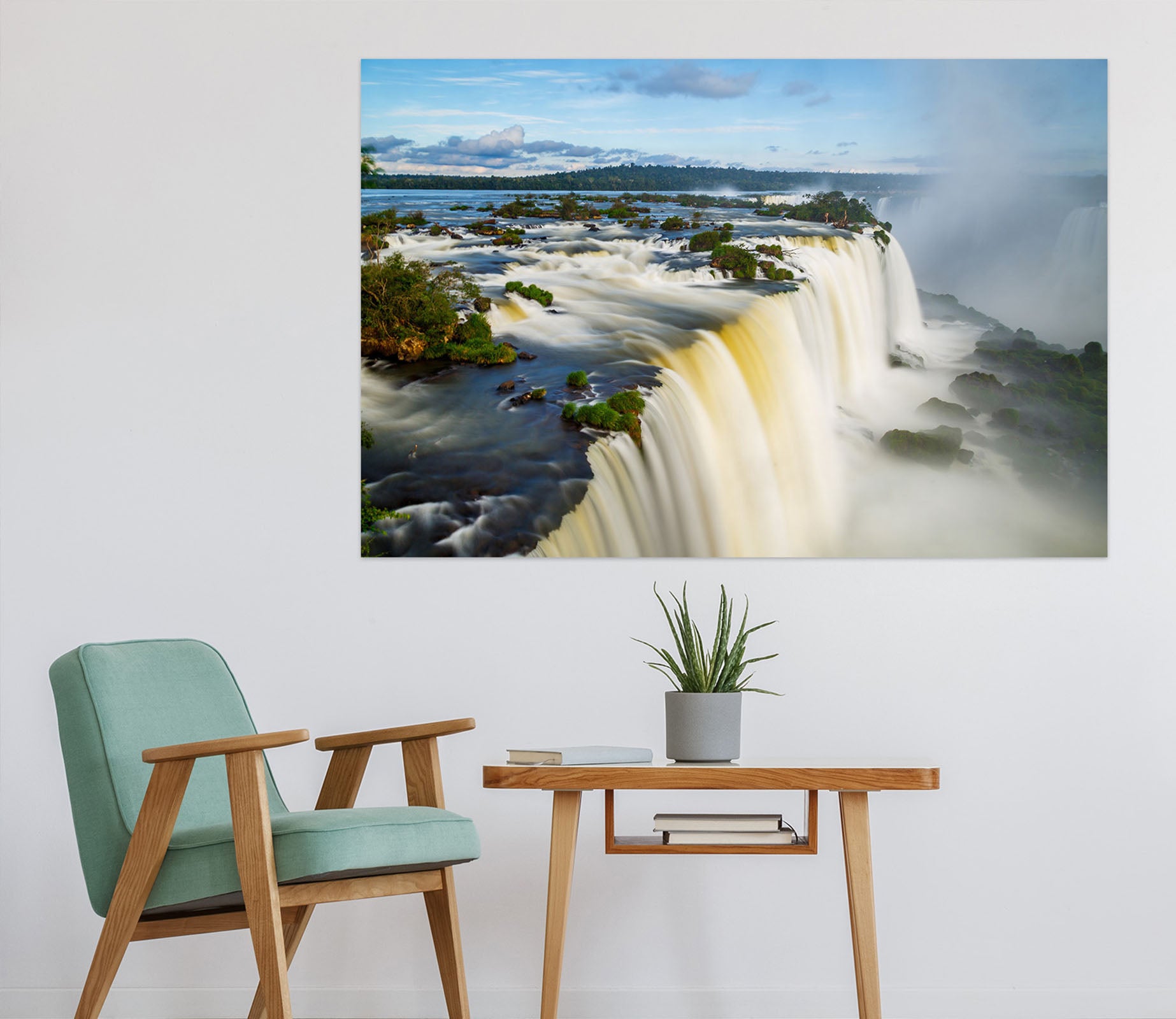 3D Ferocious Waterfall 1064 Wall Sticker