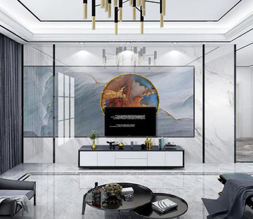 3D Landscape Round 345 Wall Murals