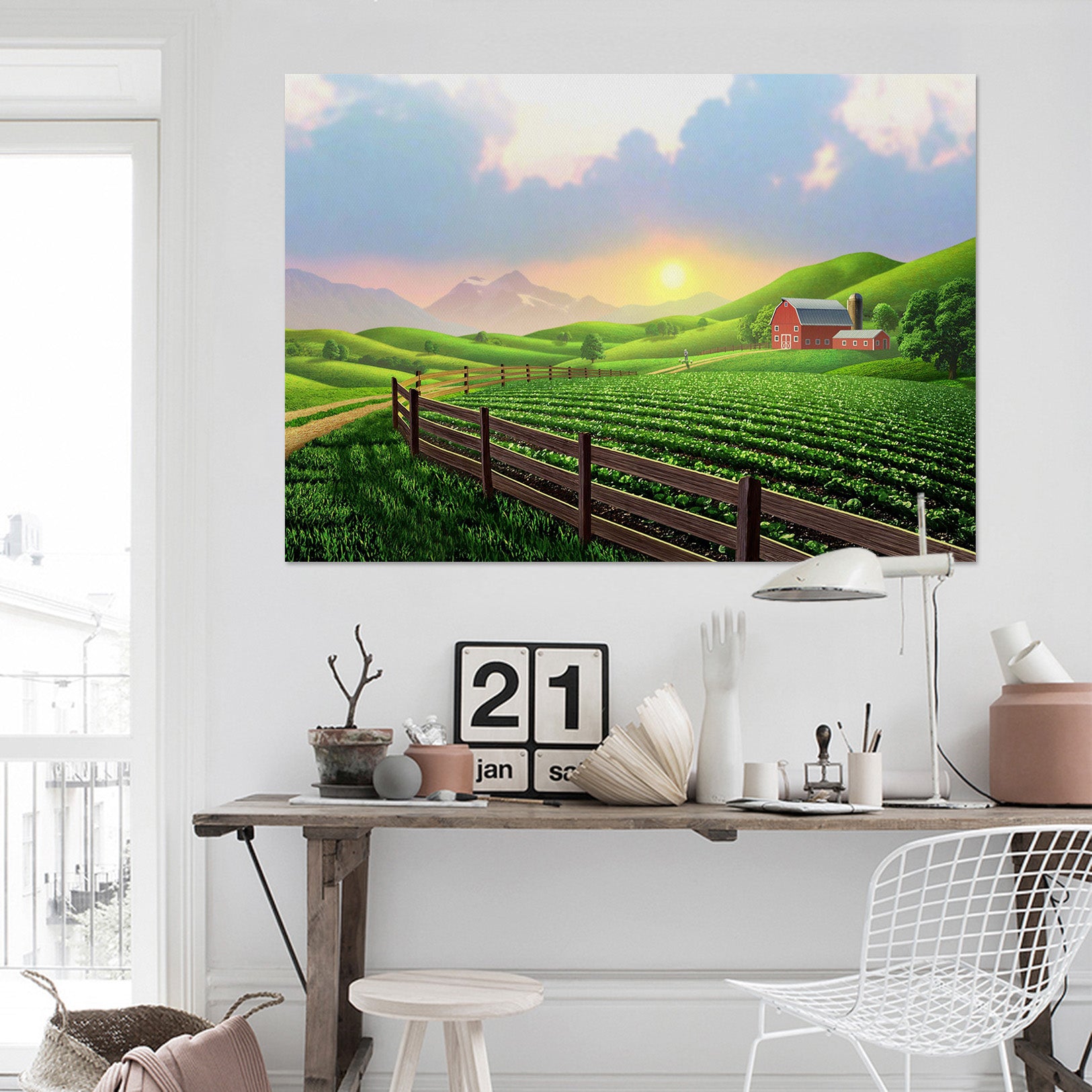 3D Happy Farm 017 Jerry LoFaro Wall Sticker