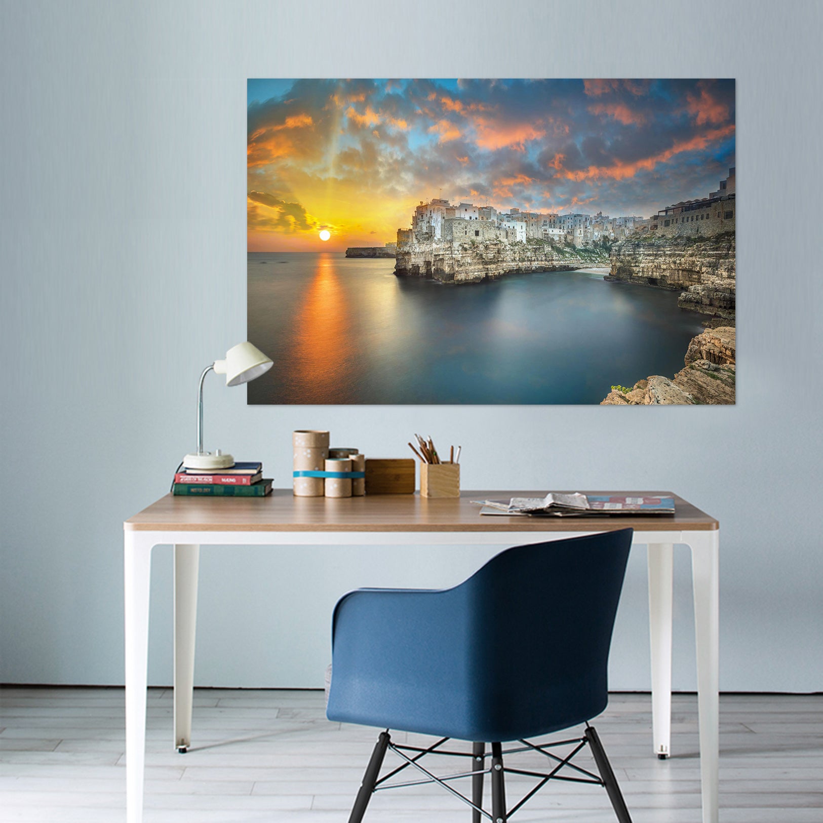 3D Sunset City 119 Marco Carmassi Wall Sticker