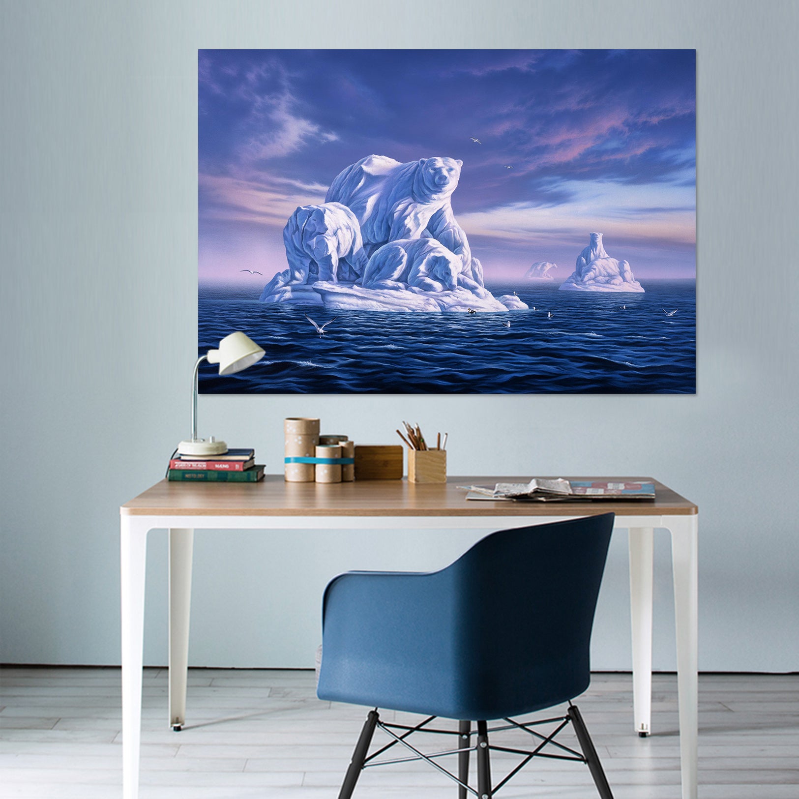 3D Ice Beargs 021 Jerry LoFaro Wall Sticker