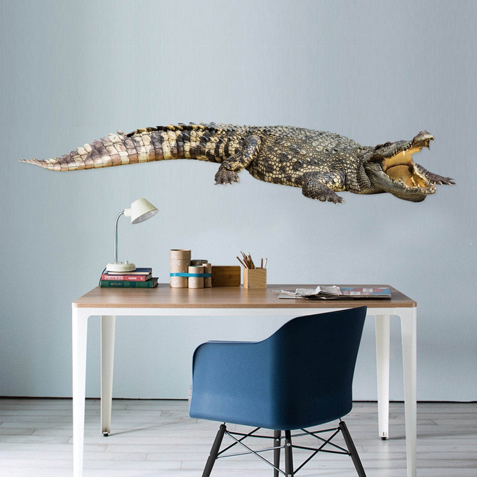 3D Crocodile Tail 052 Animals Wall Stickers Wallpaper AJ Wallpaper 