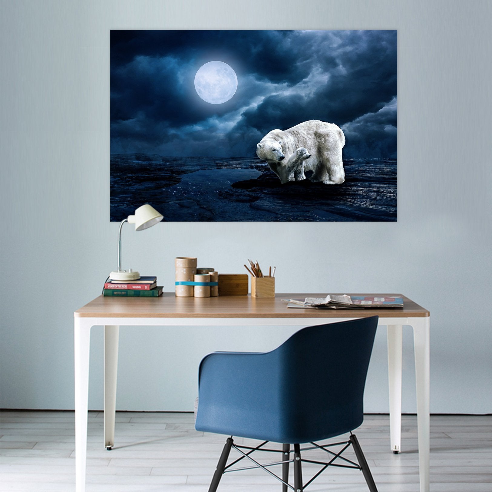 3D Polar-Bear 106 Animal Wall Stickers Wallpaper AJ Wallpaper 2 