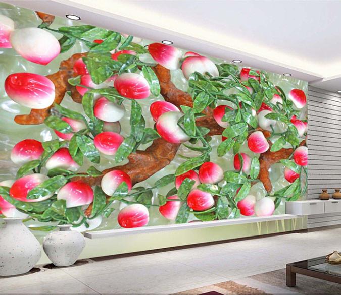 3D Red Flower Petals Wallpaper AJ Wallpaper 1 
