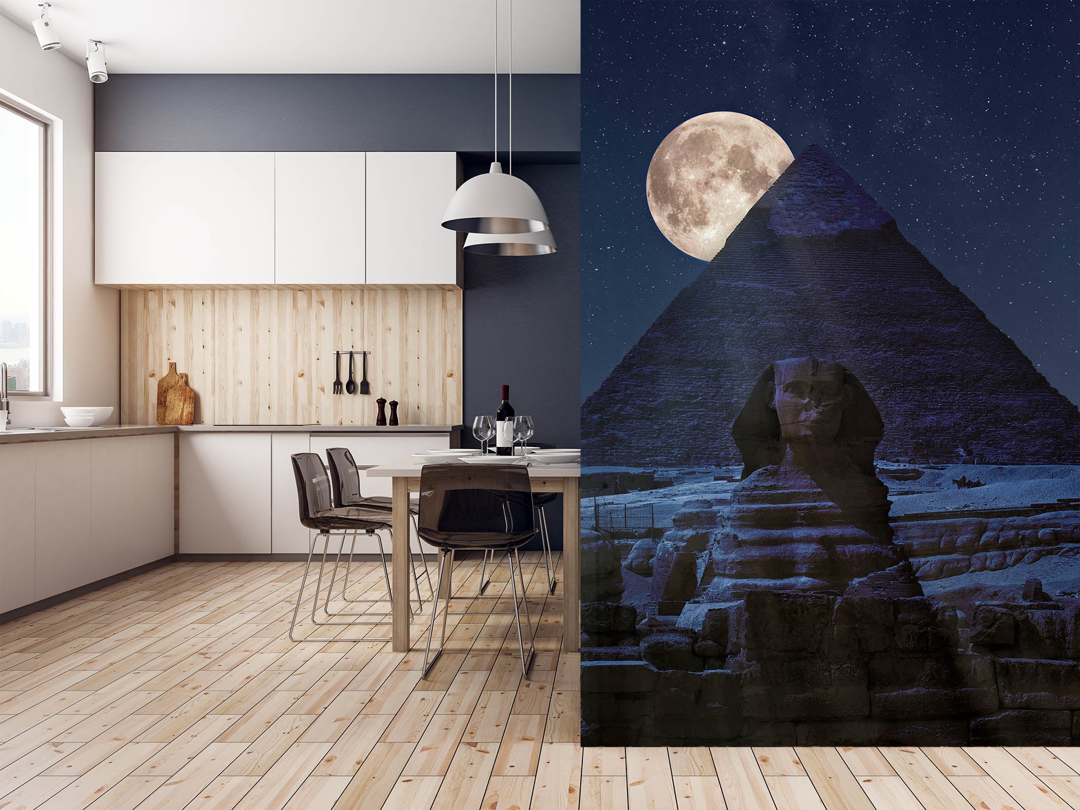 3D Moon Valley 1458 Marco Carmassi Wall Mural Wall Murals