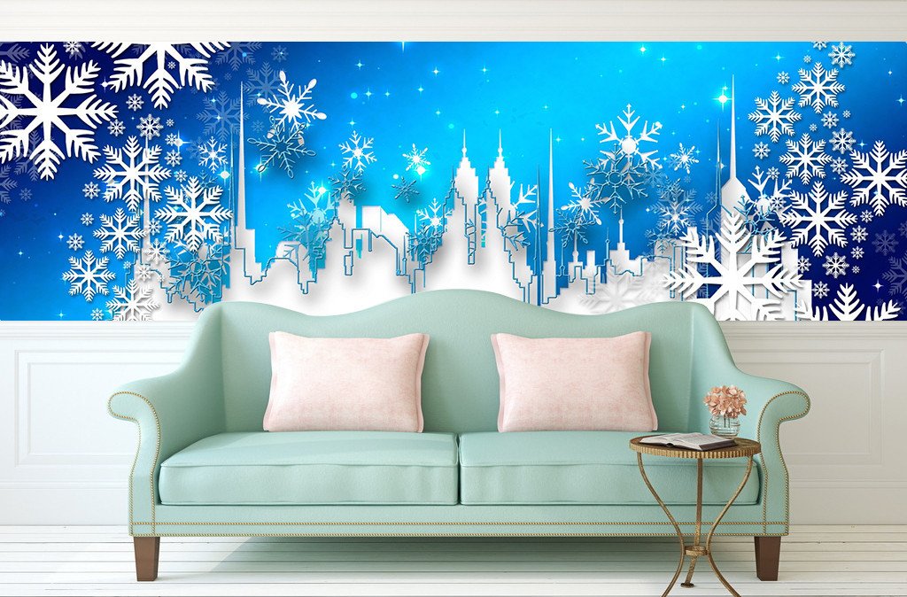 3D Christmas Snow Castle 672 Wallpaper AJ Wallpaper 
