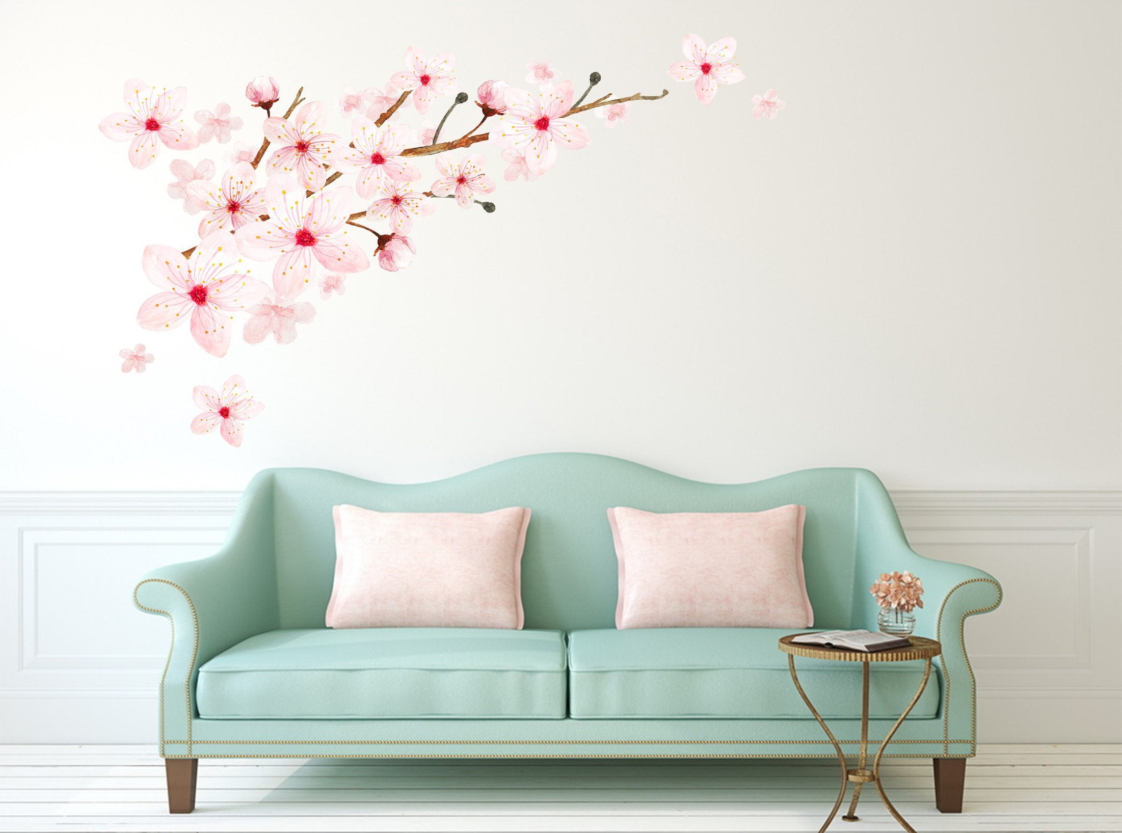 3D Peach Blossom Falling 093 Wall Stickers Wallpaper AJ Wallpaper 