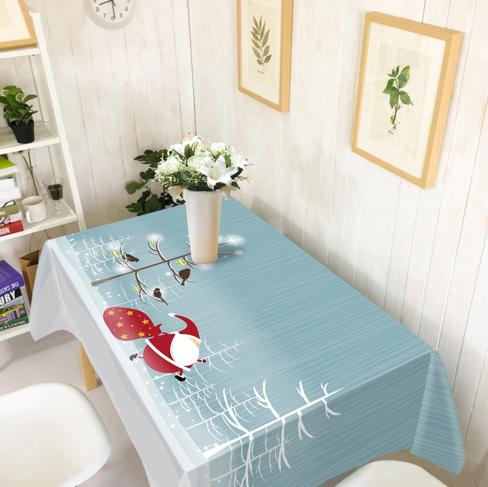 3D Twig Bird Snow 44 Tablecloths Tablecloths AJ Creativity Home 