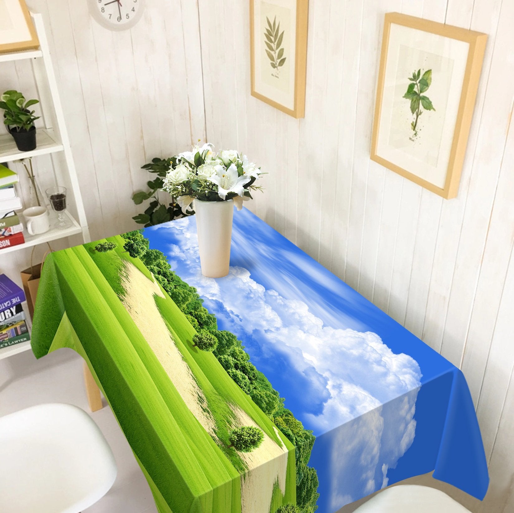 3D Grassland Trees 297 Tablecloths Wallpaper AJ Wallpaper 