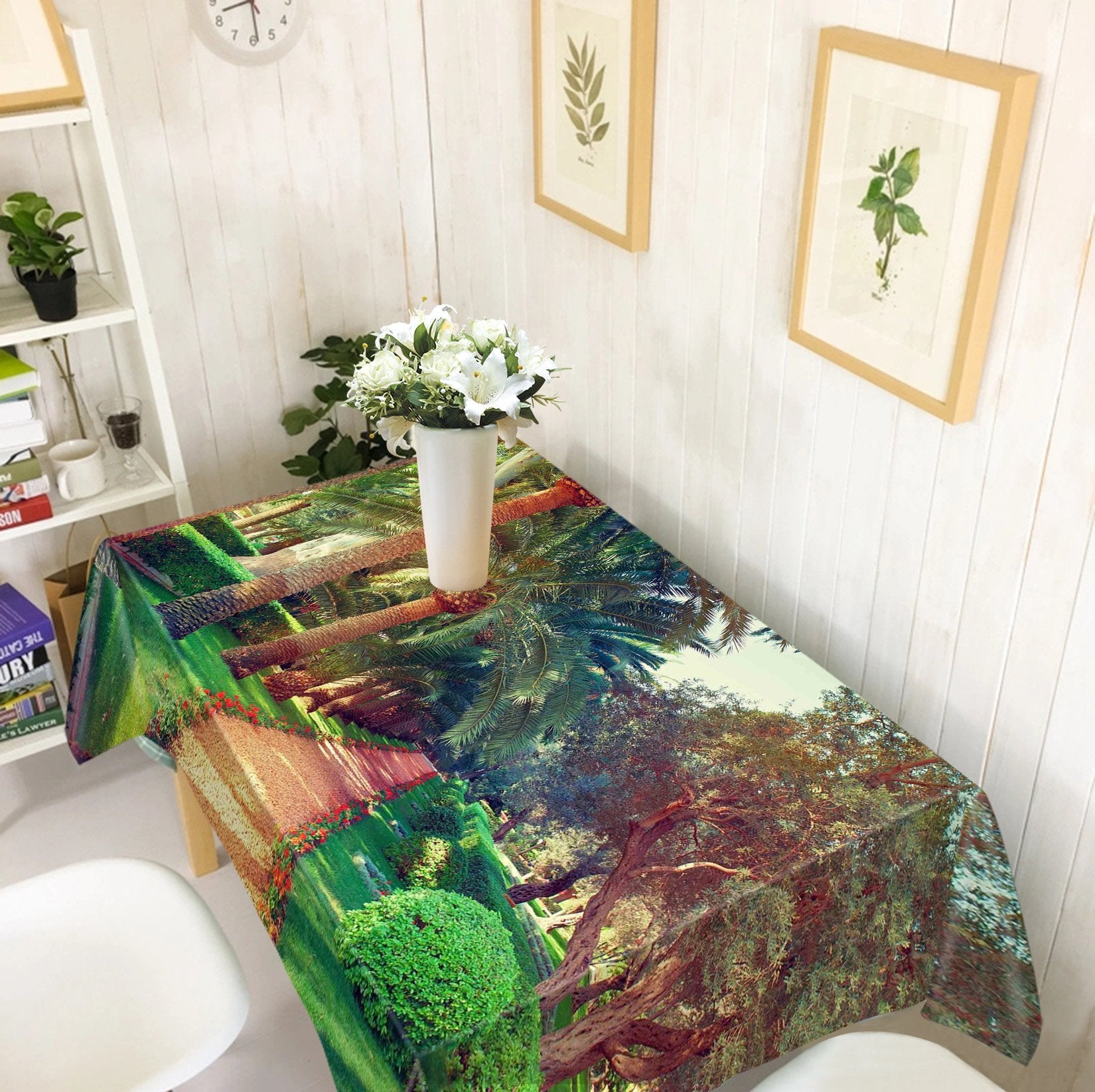 3D Park Trees 732 Tablecloths Wallpaper AJ Wallpaper 