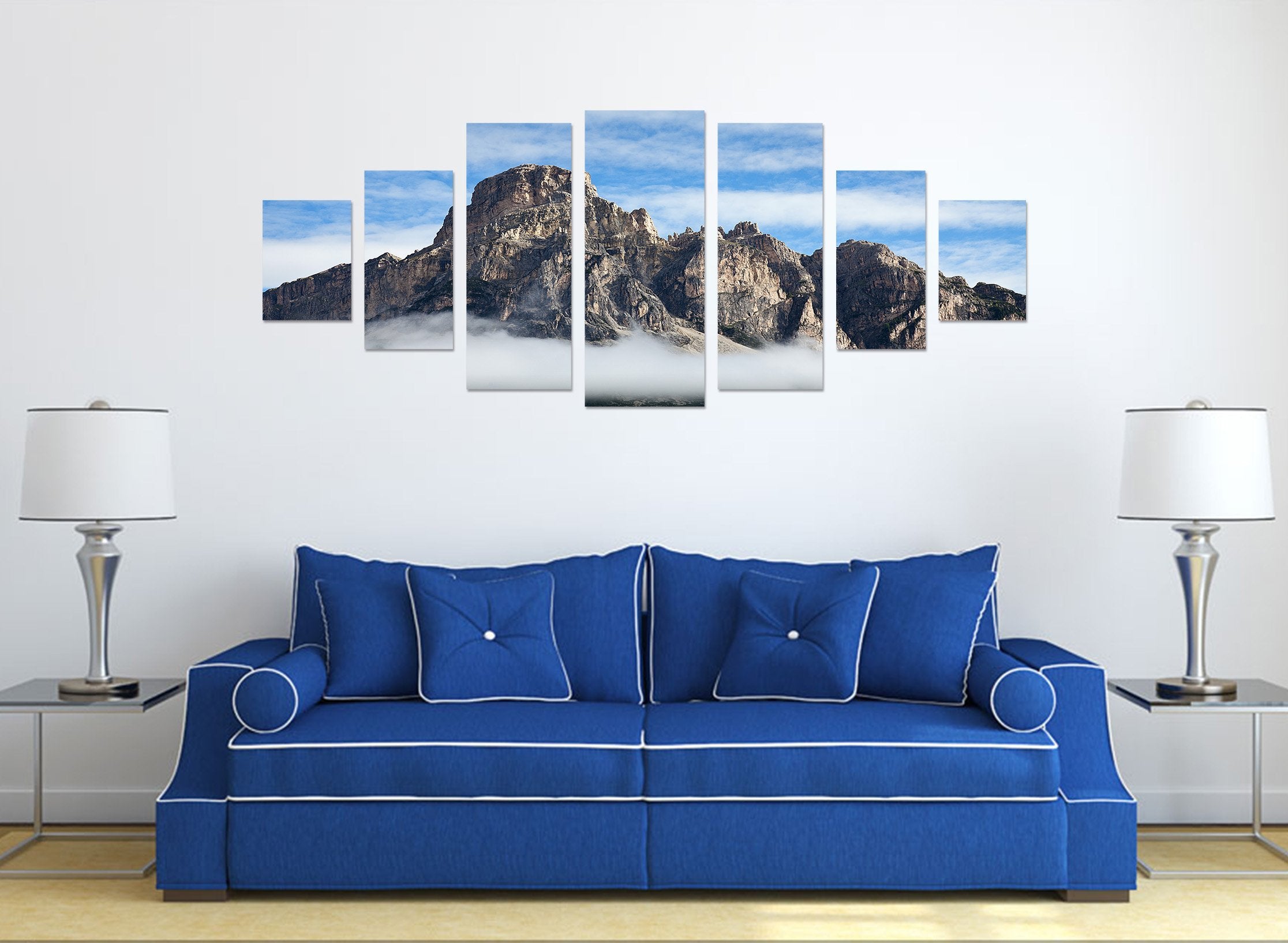 3D High Mountain 012 Unframed Print Wallpaper Wallpaper AJ Wallpaper 