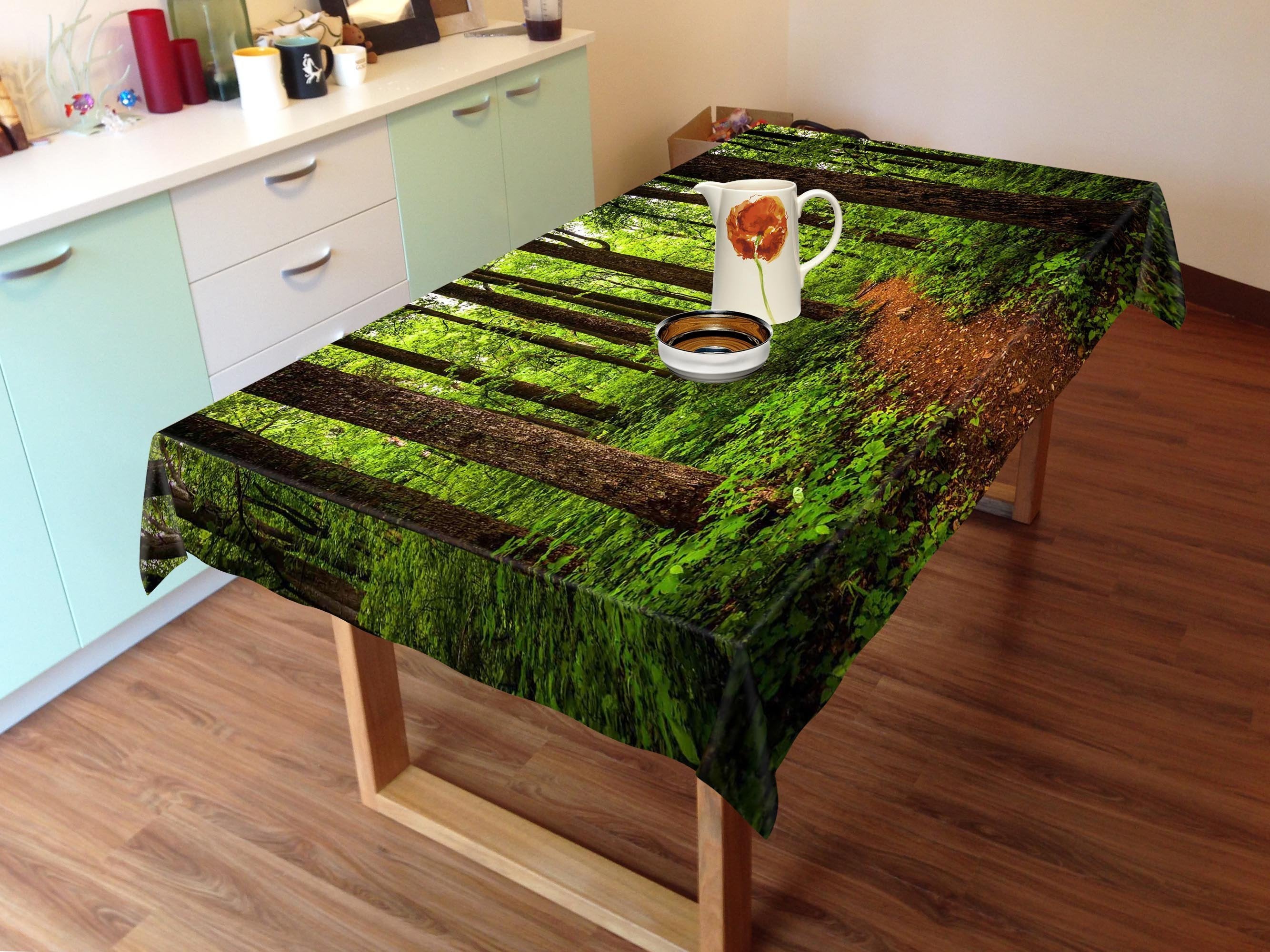 3D Forest Trail 592 Tablecloths Wallpaper AJ Wallpaper 