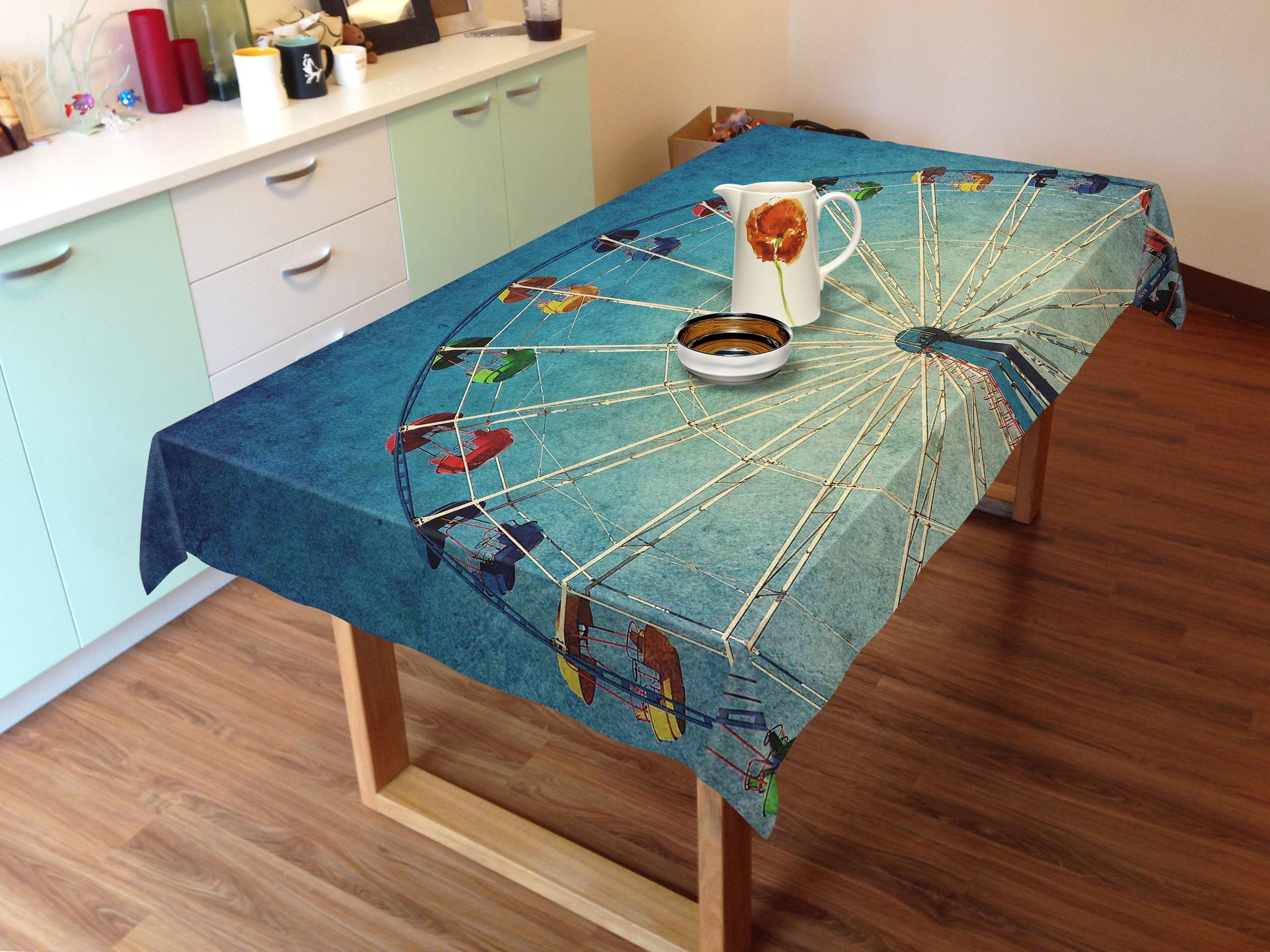 3D Big Ferris Wheel 184 Tablecloths Wallpaper AJ Wallpaper 