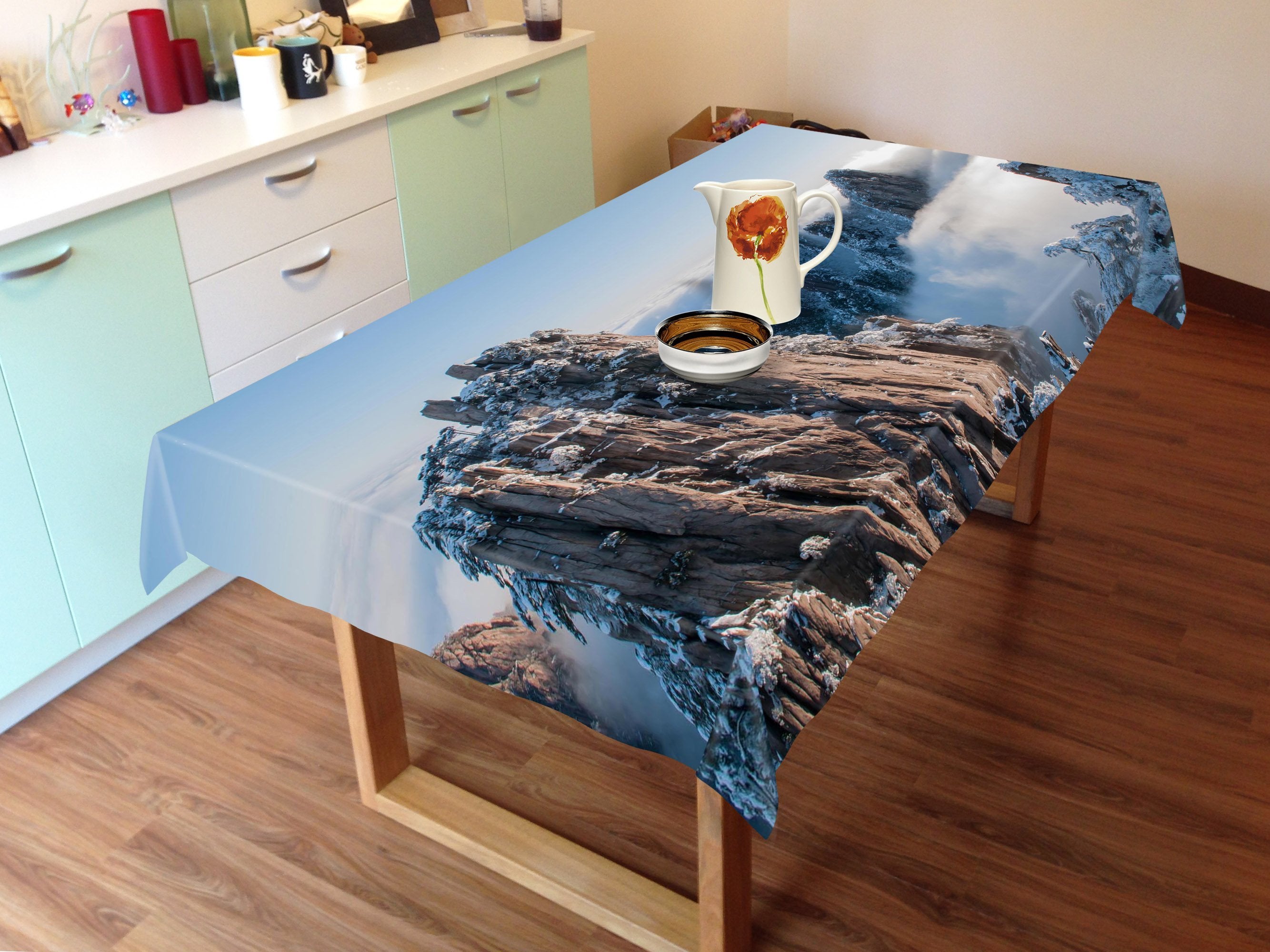 3D Snow Mountains 686 Tablecloths Wallpaper AJ Wallpaper 