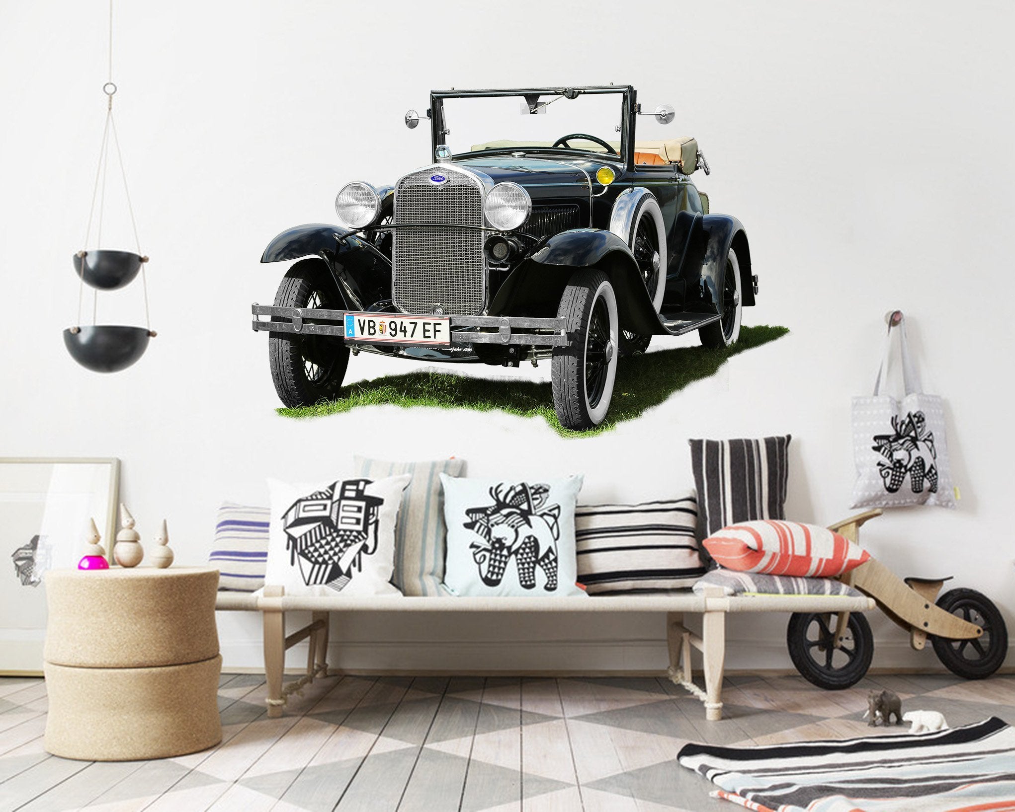 3D BLACK FORD 0167 Vehicles Wallpaper AJ Wallpaper 