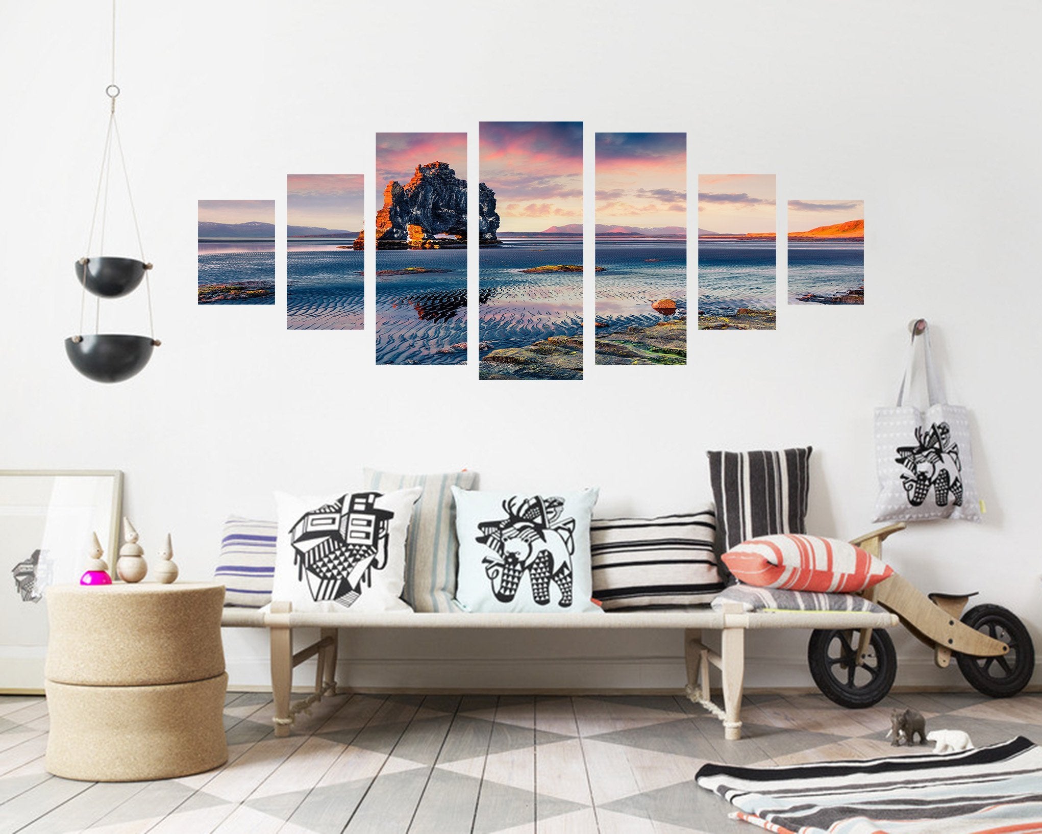 3D Big Stone 093 Unframed Print Wallpaper Wallpaper AJ Wallpaper 