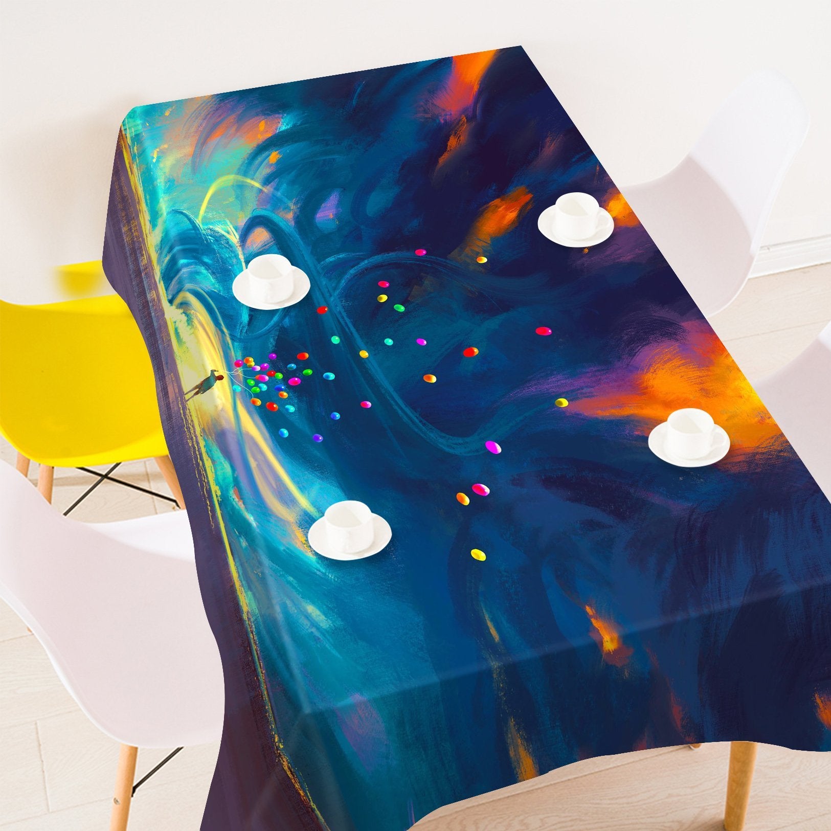 3D Flying Balloons 699 Tablecloths Wallpaper AJ Wallpaper 
