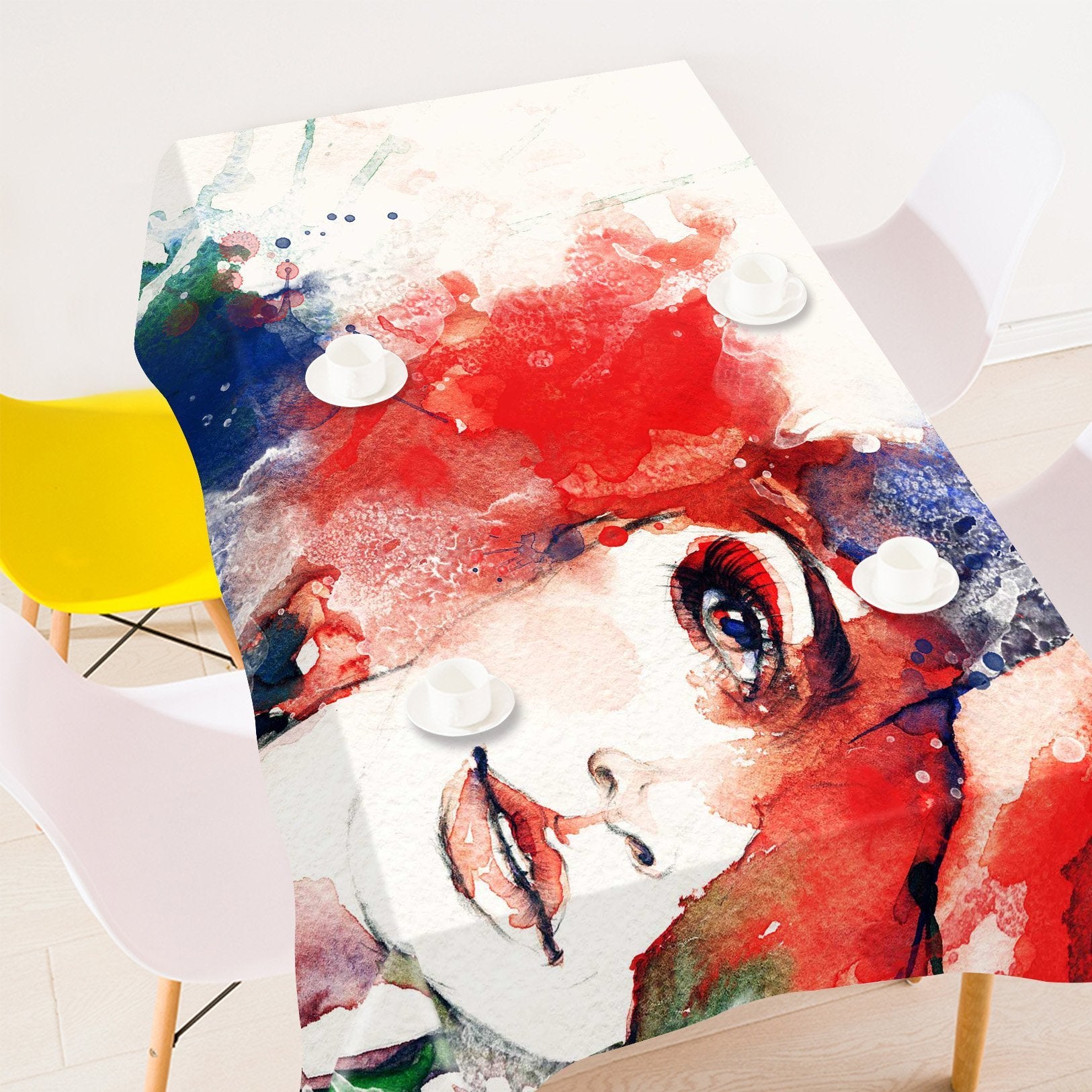 3D Graffiti Fashion Woman 83 Tablecloths Wallpaper AJ Wallpaper 