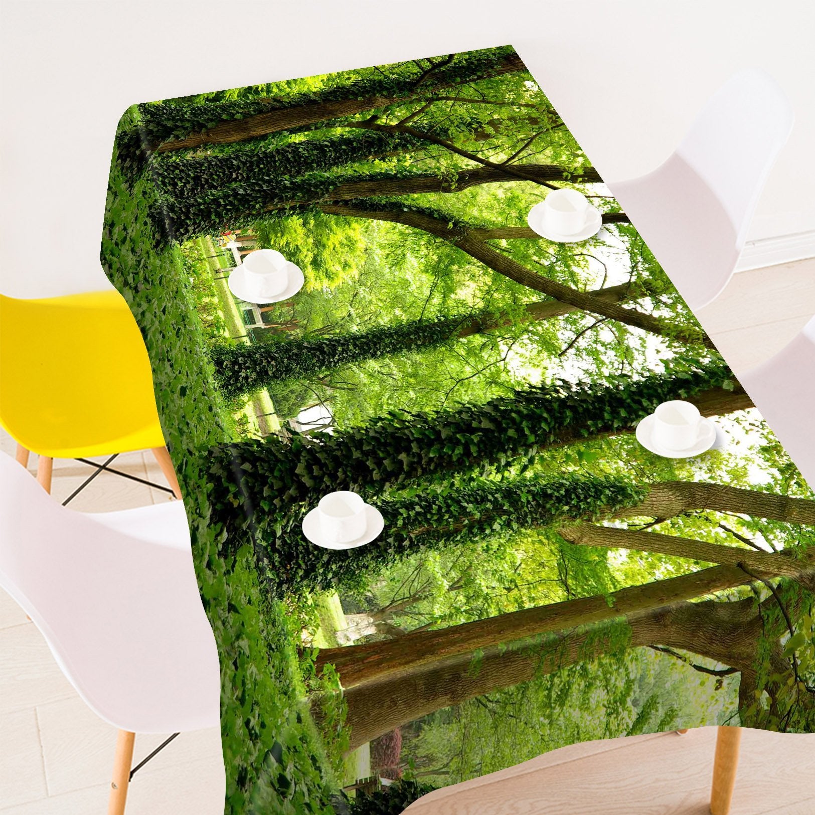 3D Trees Rattan 244 Tablecloths Wallpaper AJ Wallpaper 