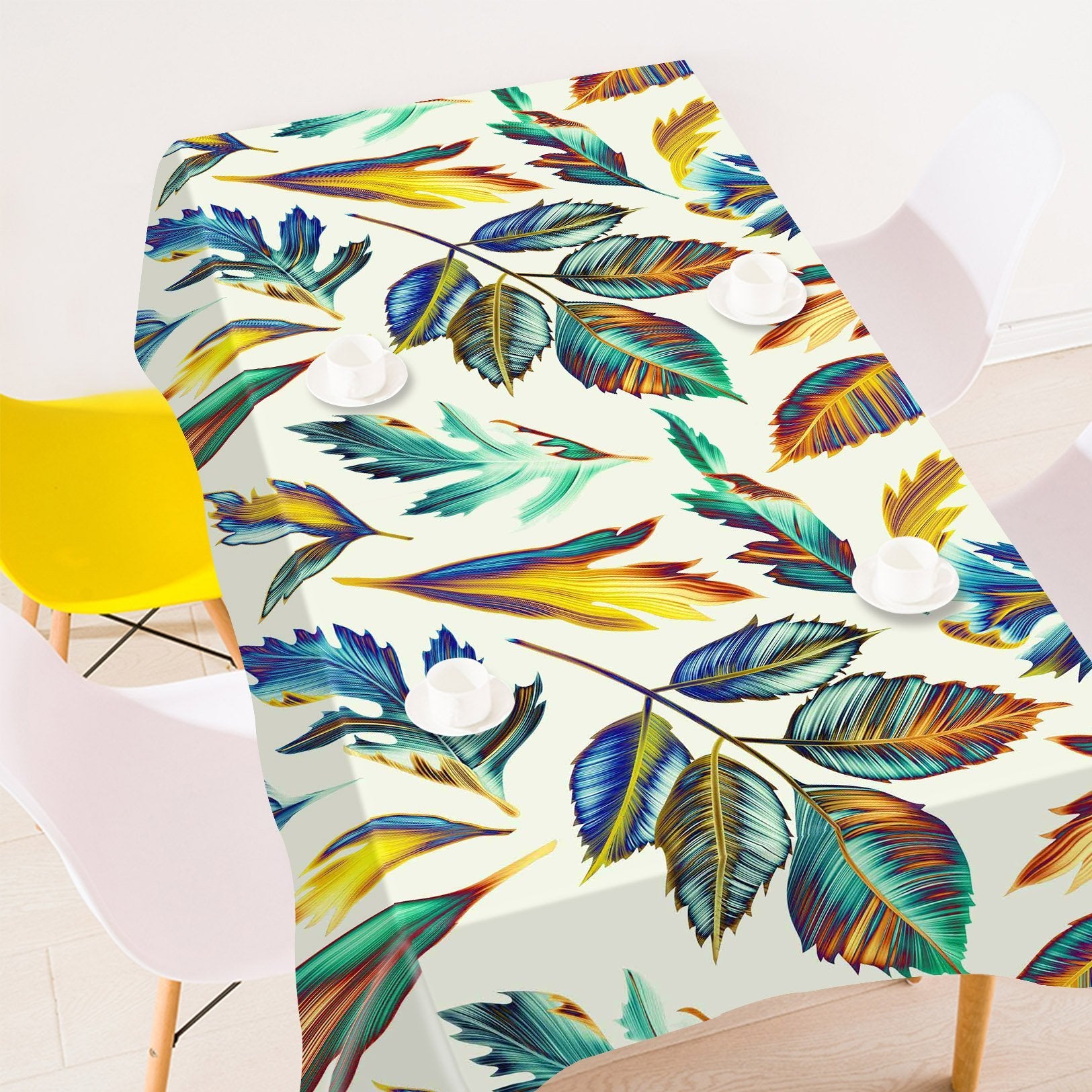 3D Colorful Leaves 341 Tablecloths Wallpaper AJ Wallpaper 