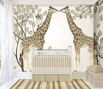 3D Animal tree nursery Wallpaper AJ Wallpaper 1 