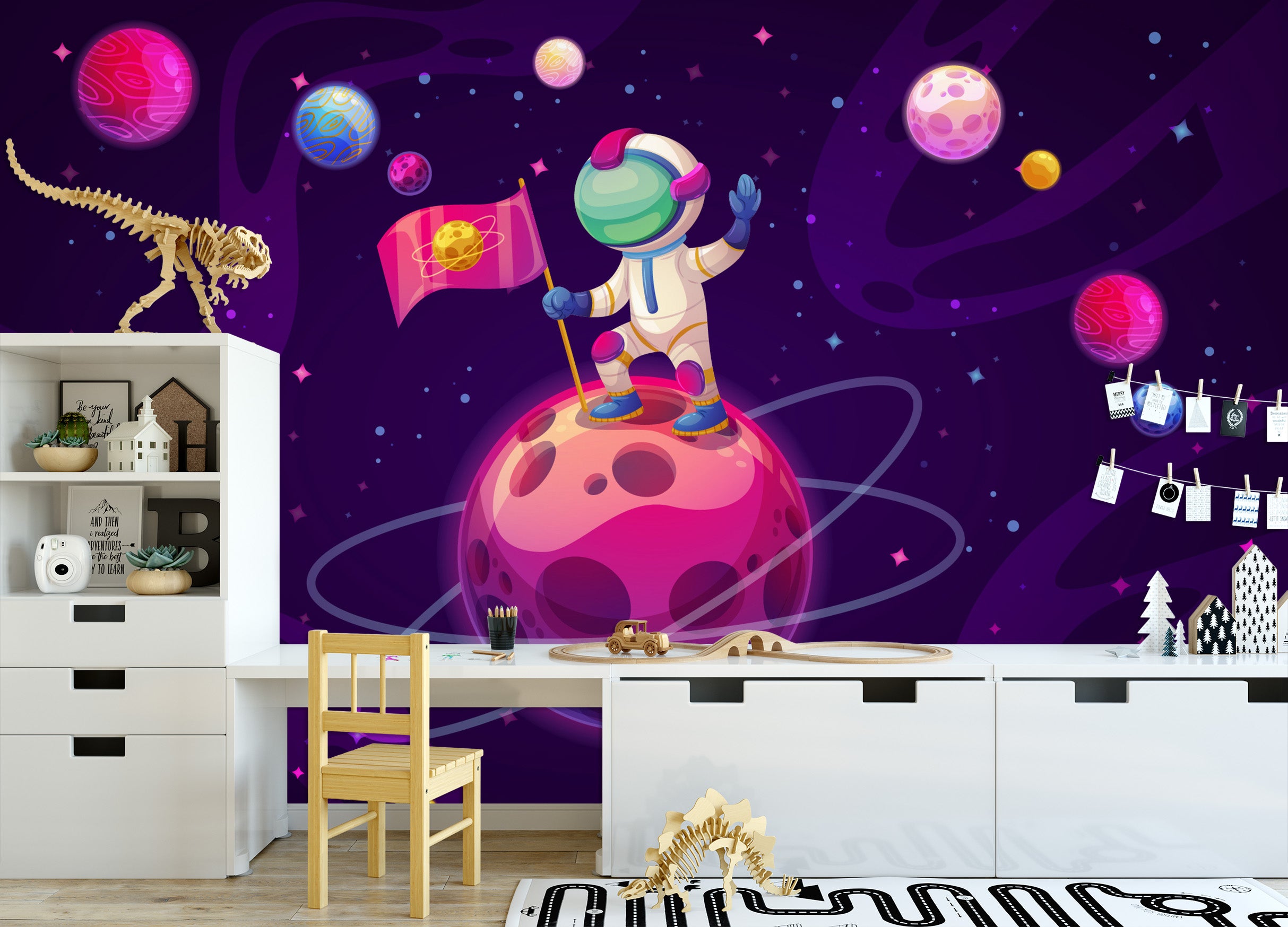 3D Planet Astronaut 57128 Wall Murals
