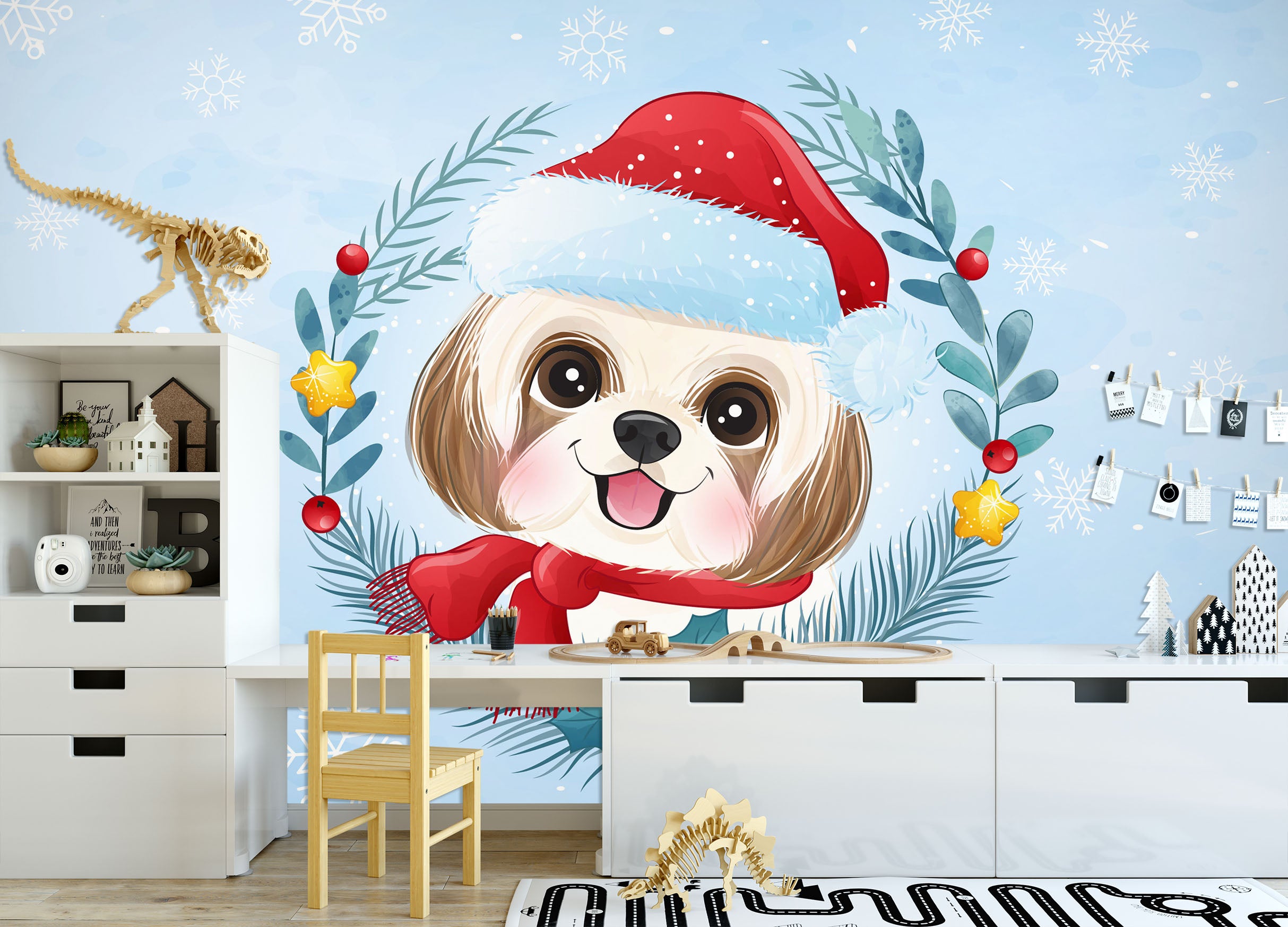 3D Dog Hat 57137 Wall Murals