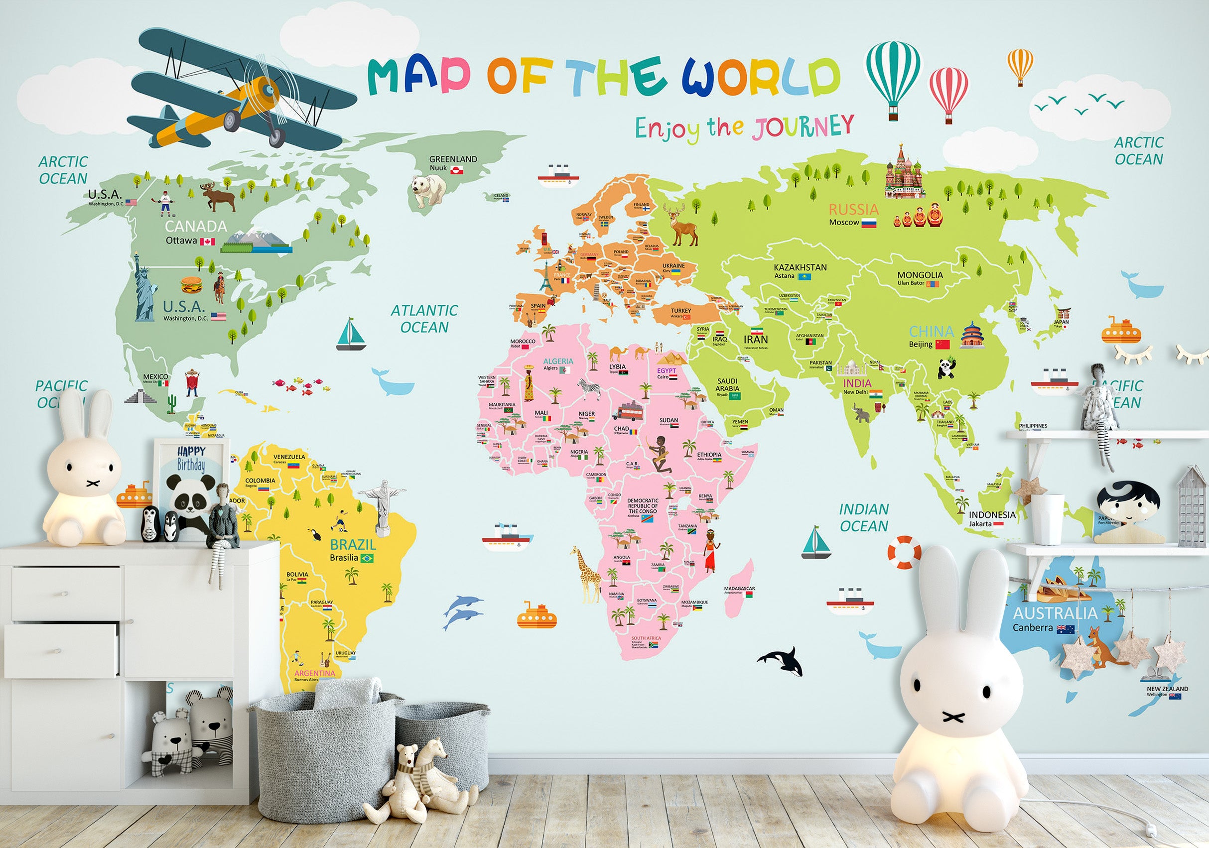3D Color Map 1679 Wall Murals