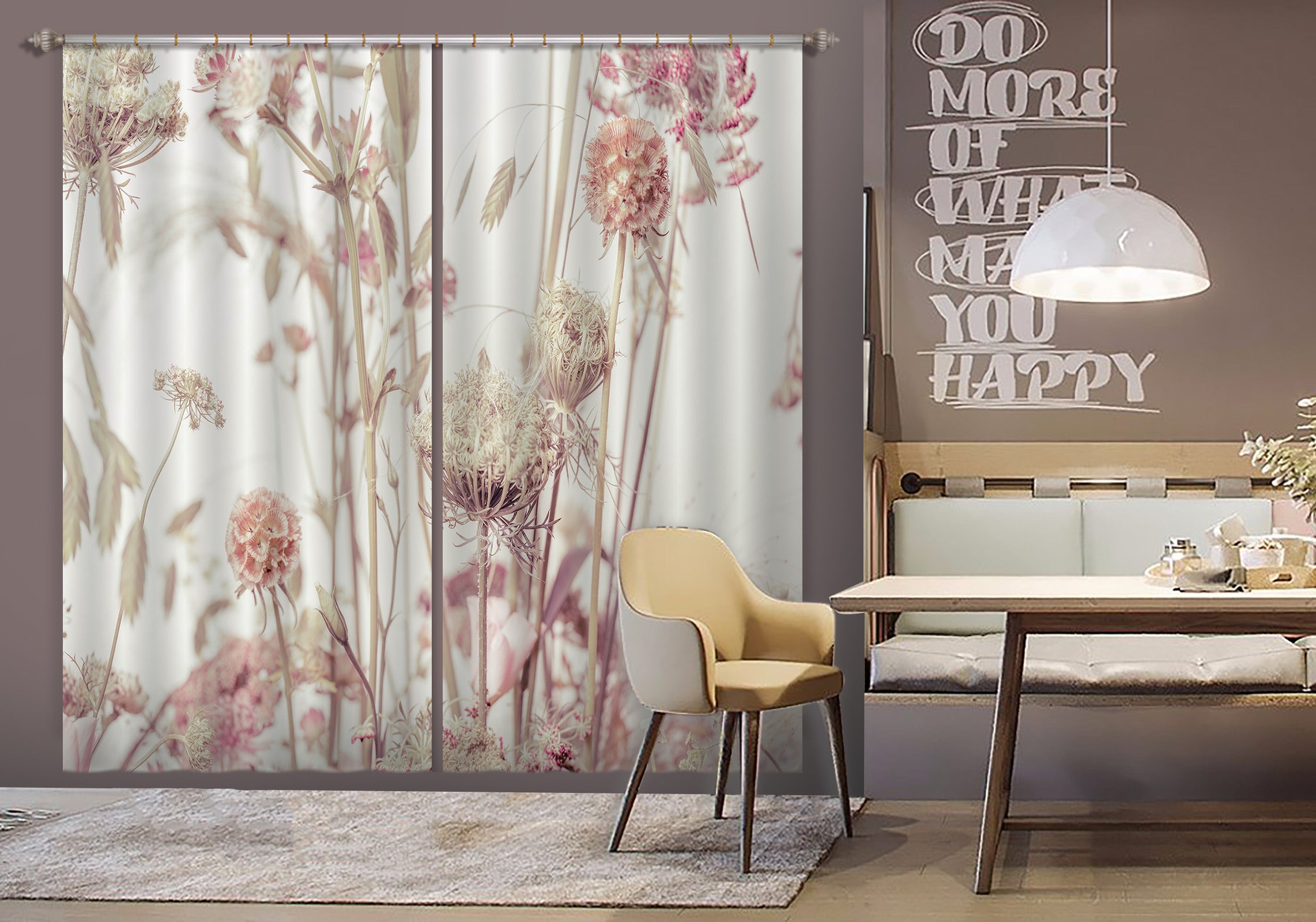 3D Flower Petals 6570 Assaf Frank Curtain Curtains Drapes