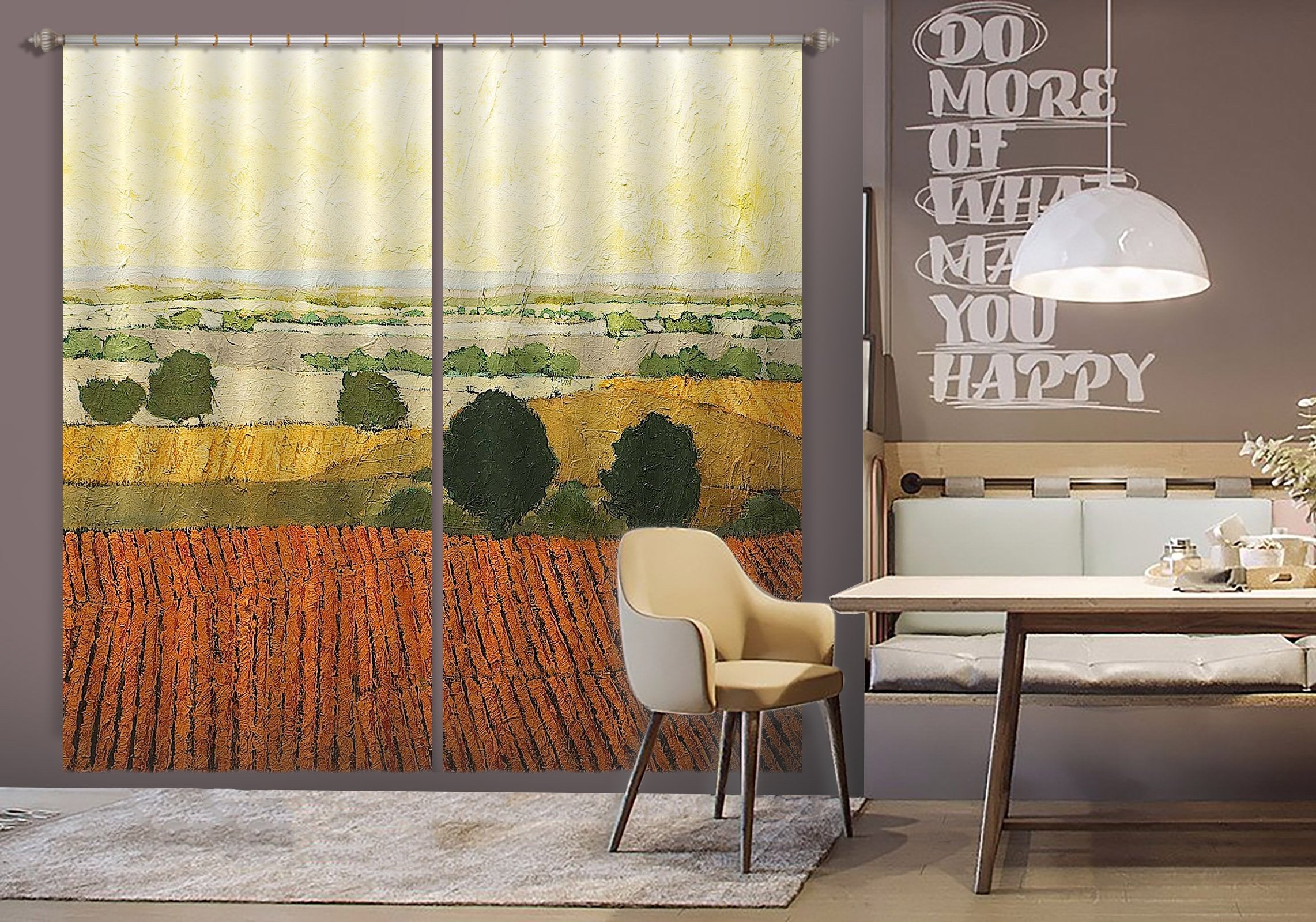 3D Autumn Field 120 Allan P. Friedlander Curtain Curtains Drapes Wallpaper AJ Wallpaper 