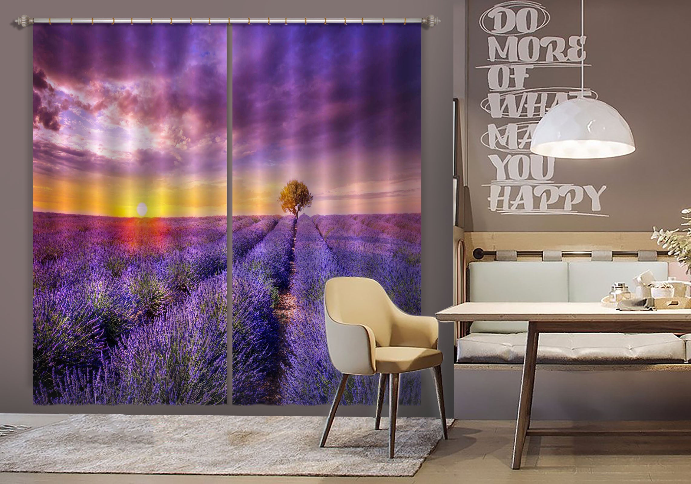 3D Lavender Estate 106 Marco Carmassi Curtain Curtains Drapes