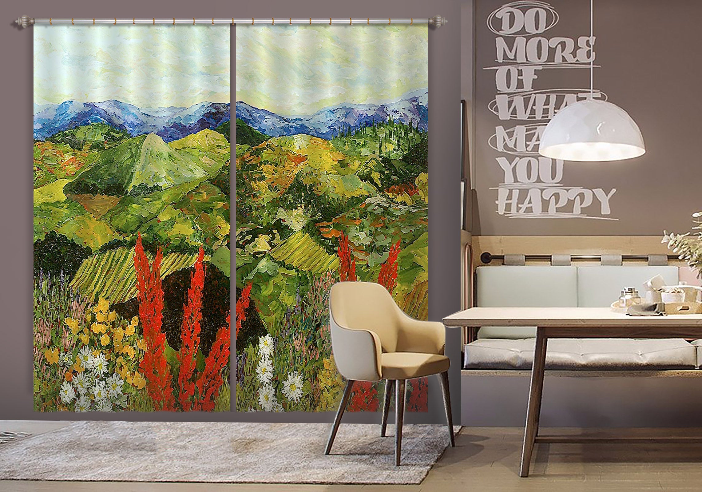 3D Forest Tree 139 Allan P. Friedlander Curtain Curtains Drapes