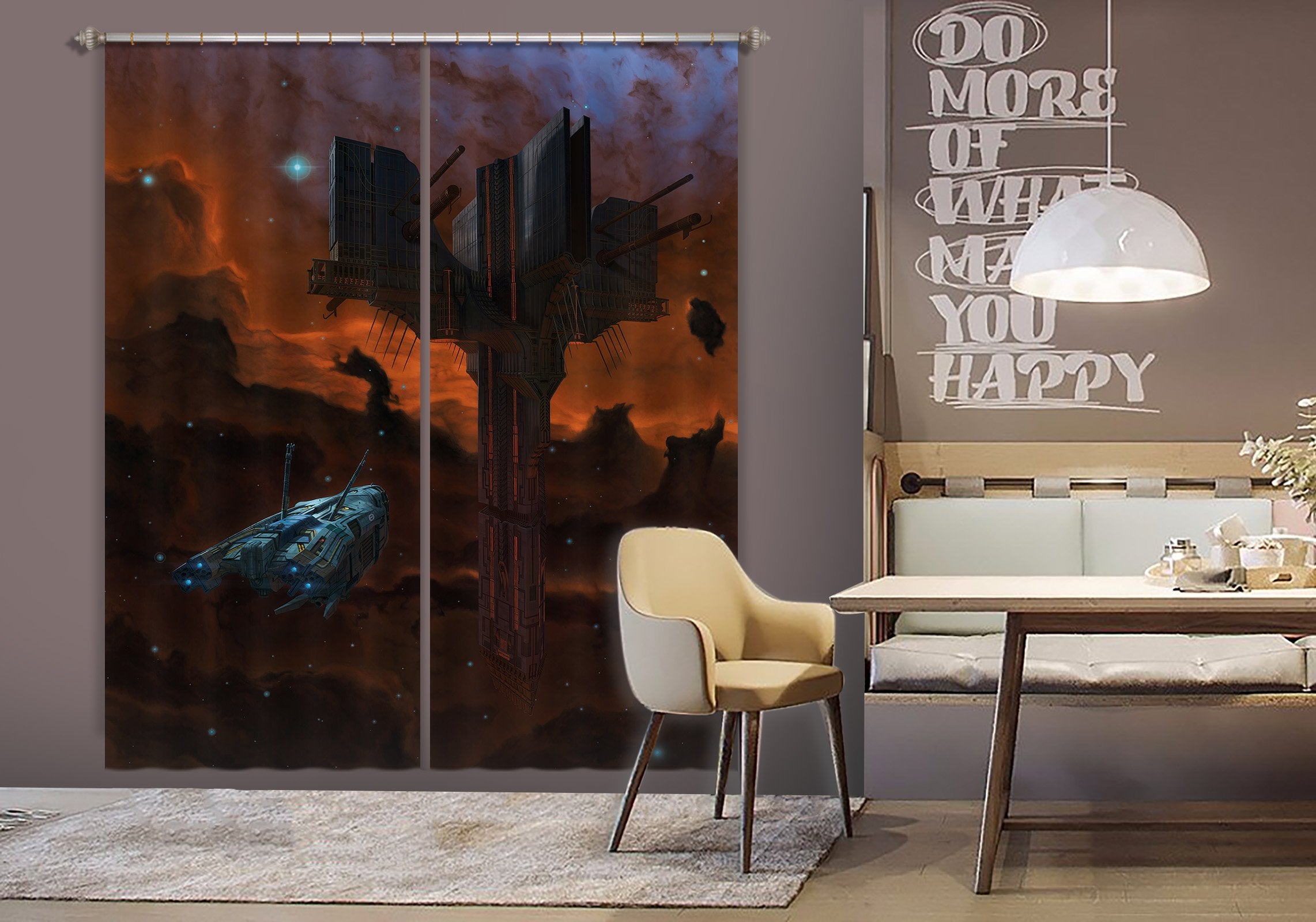 3D Alien Artifact 007 Vincent Hie Curtain Curtains Drapes Wallpaper AJ Wallpaper 