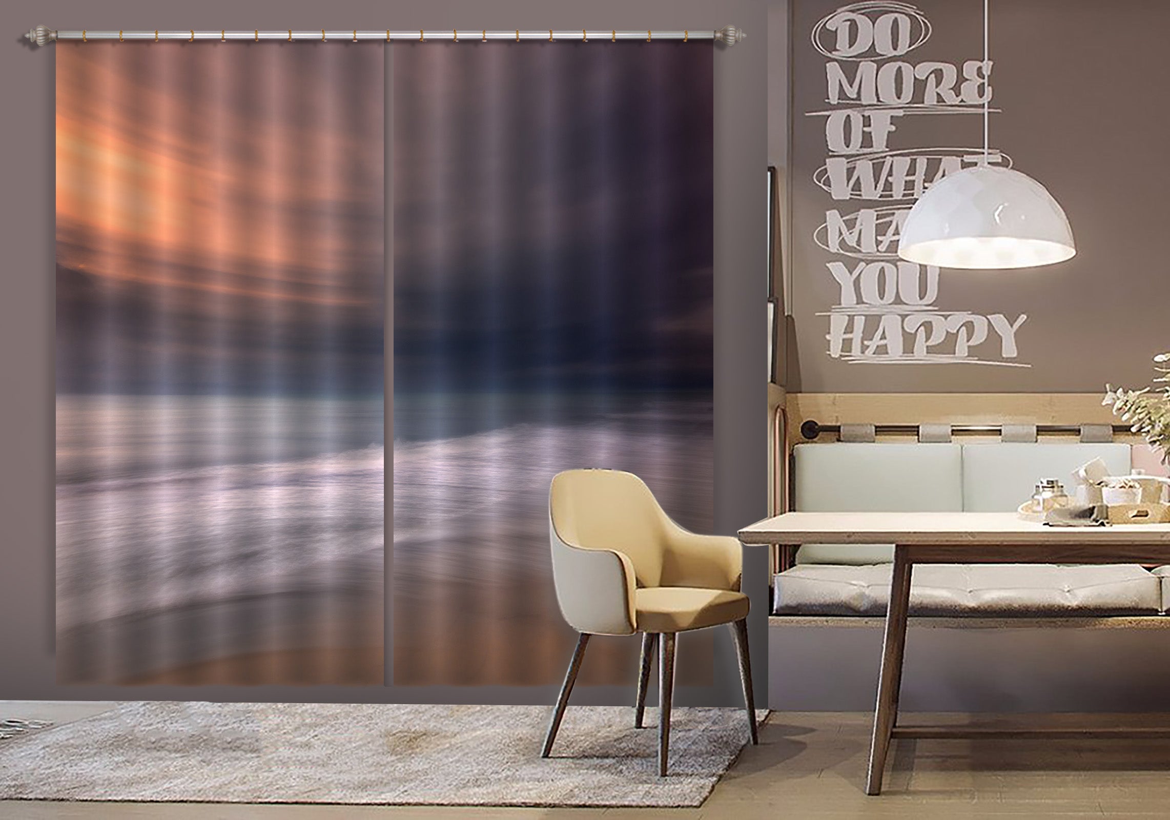 3D Wave Beach 113 Marco Carmassi Curtain Curtains Drapes