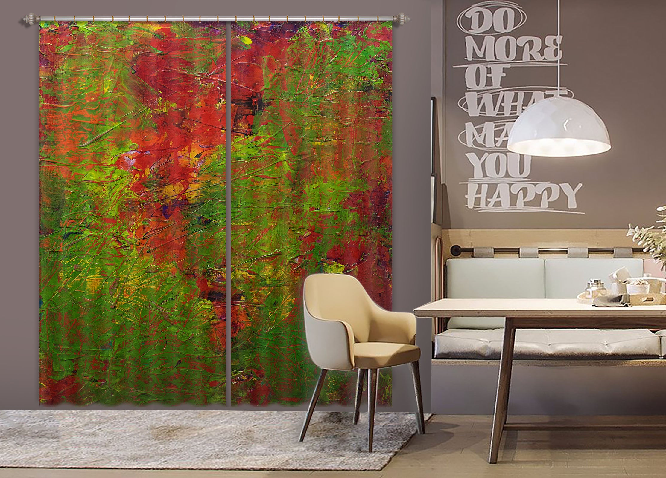 3D Red Maple Forest 109 Allan P. Friedlander Curtain Curtains Drapes