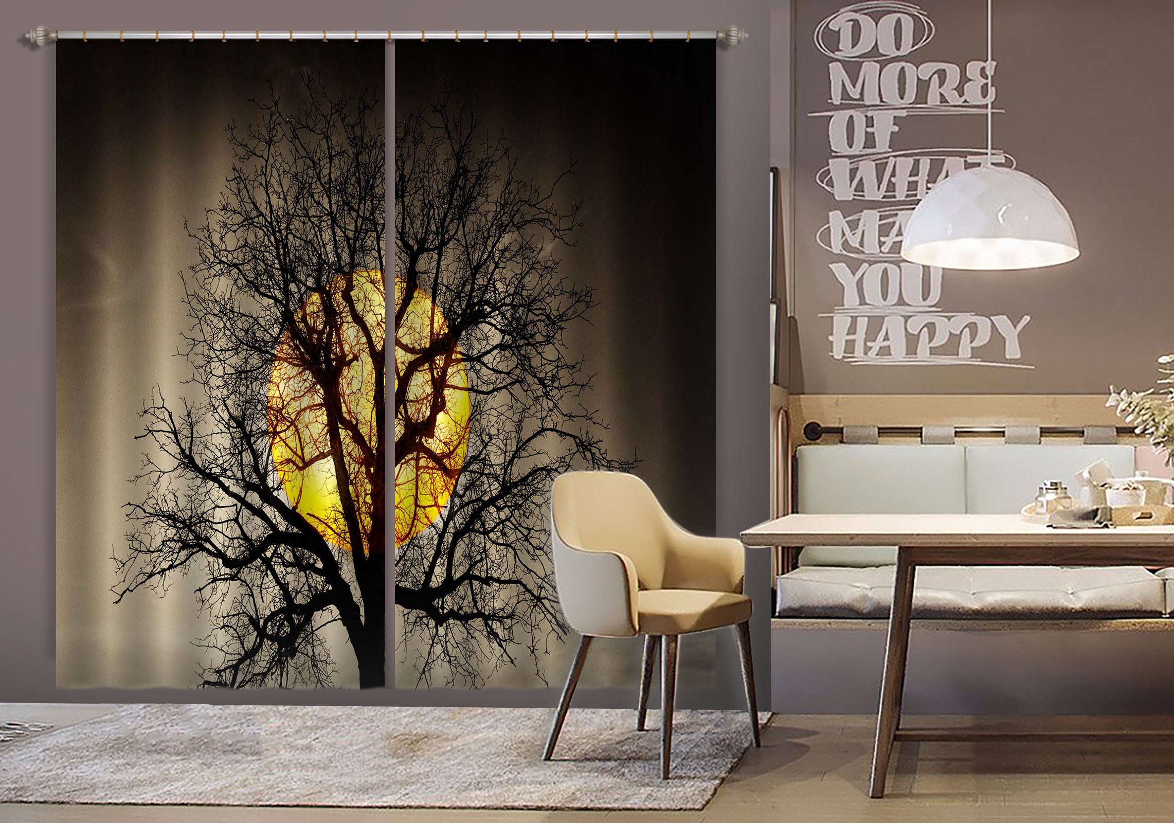 3D Dead Tree 162 Marco Carmassi Curtain Curtains Drapes