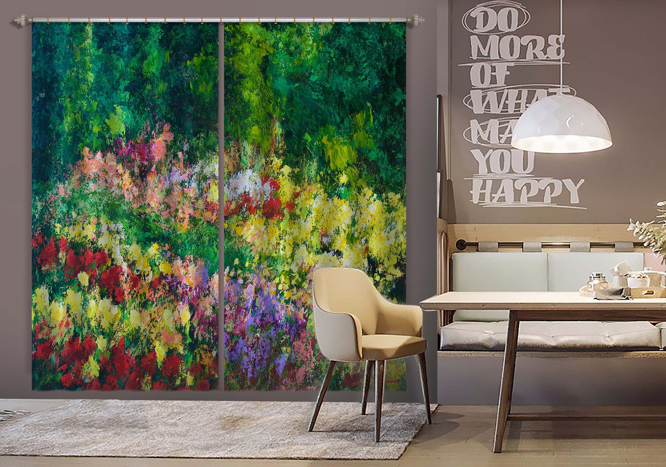 3D Forest Garden 192 Allan P. Friedlander Curtain Curtains Drapes