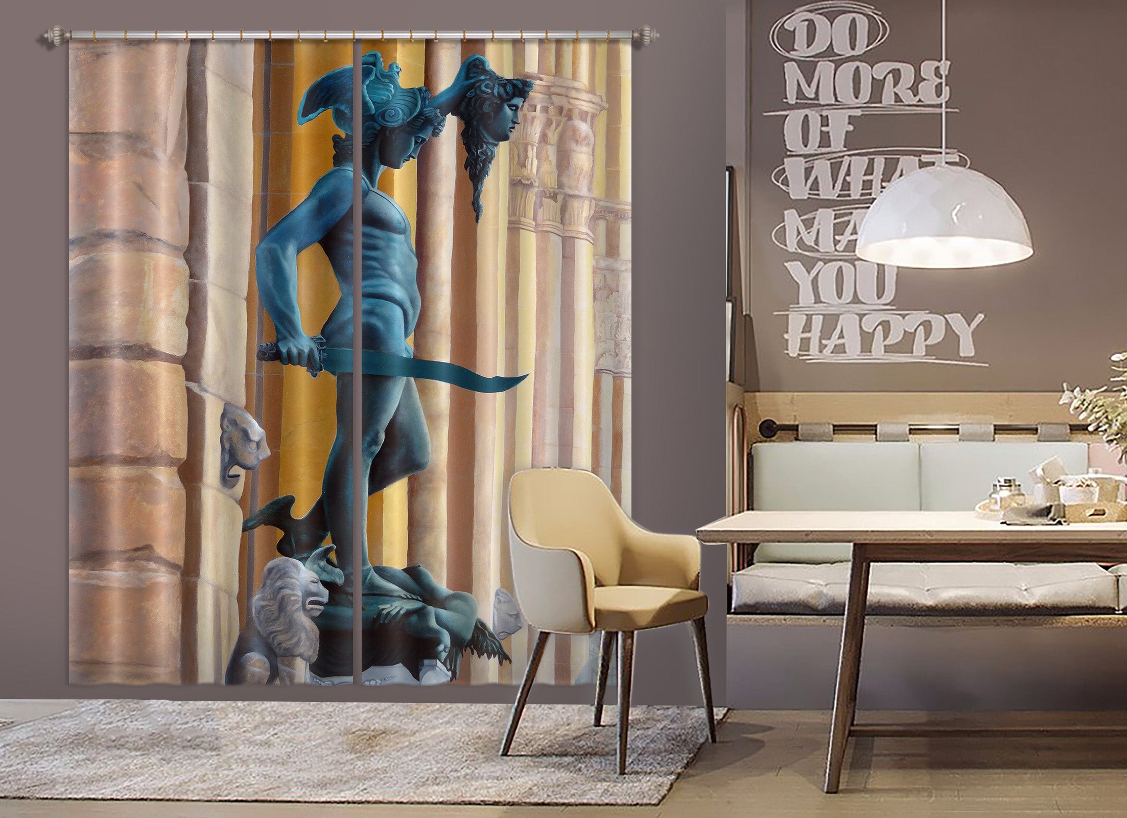 3D Statue 11020 Matthew Holden Bates Curtain Curtains Drapes