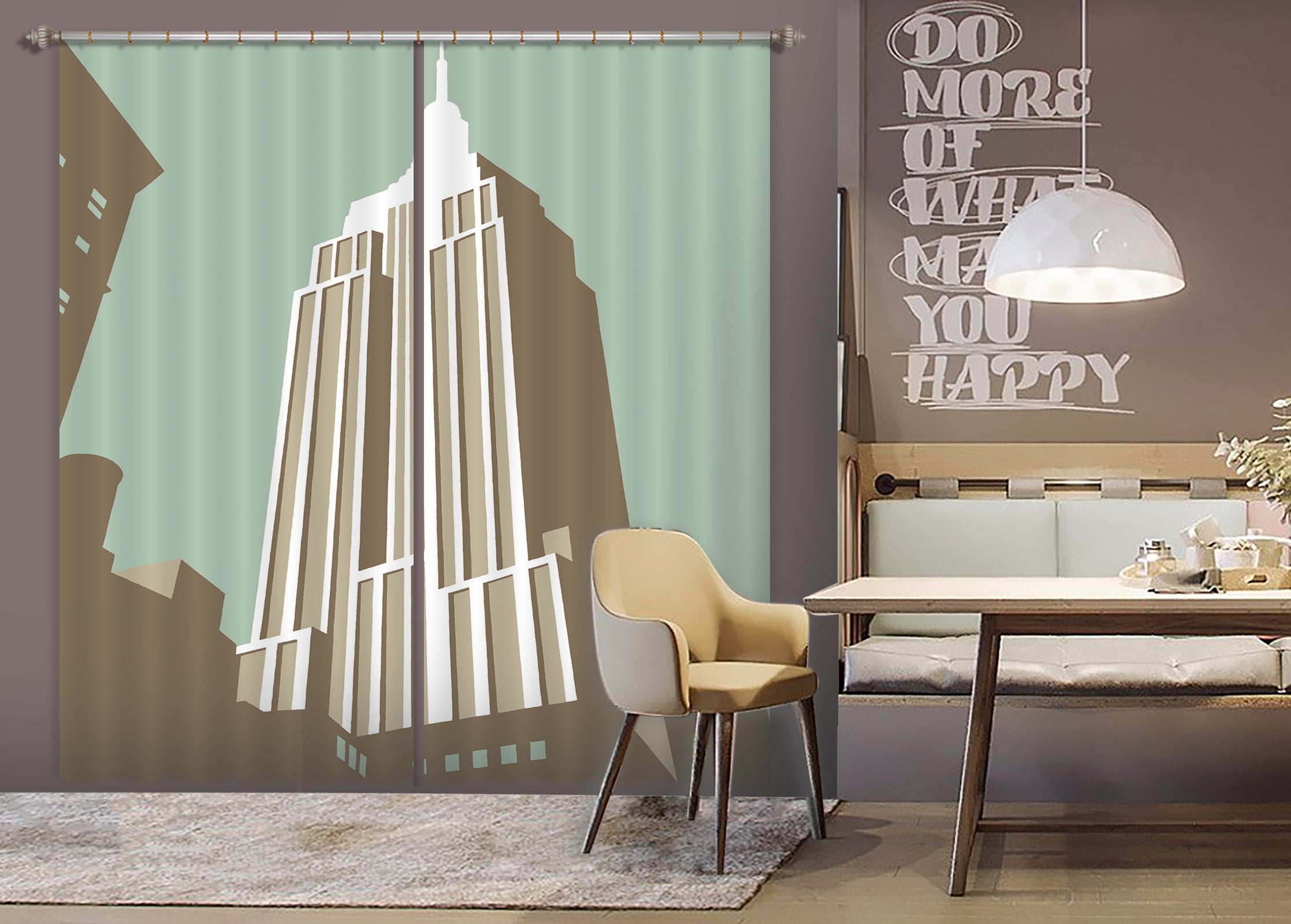 3D Manhattan 117 Steve Read Curtain Curtains Drapes