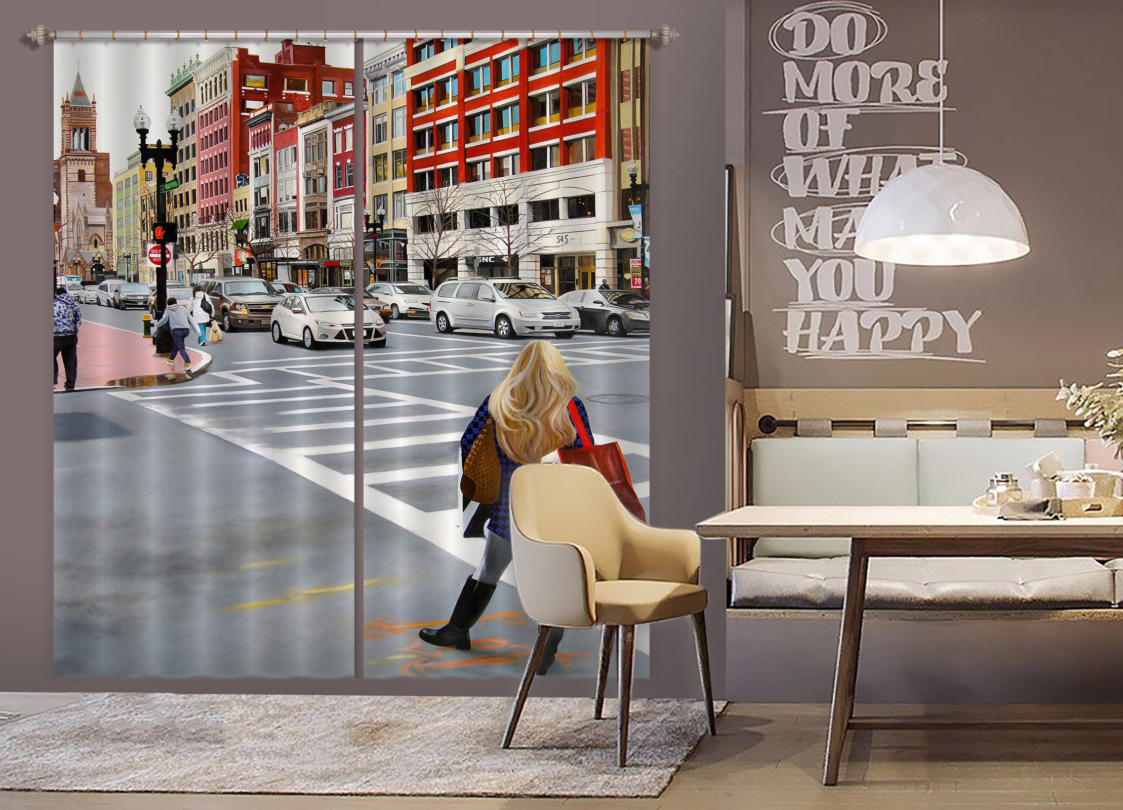 3D Street Vehicle 11005 Matthew Holden Bates Curtain Curtains Drapes