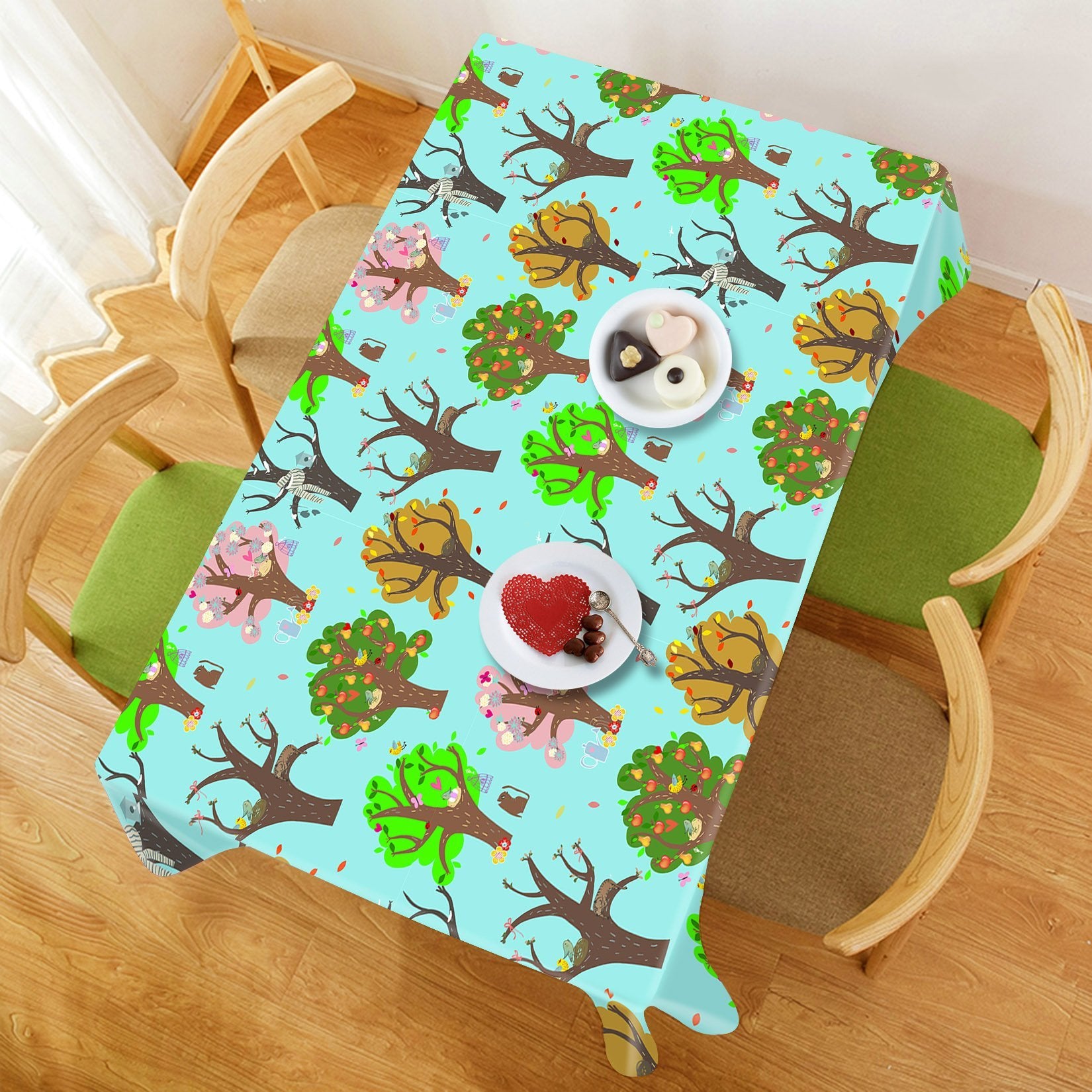 3D Trees Animals 576 Tablecloths Wallpaper AJ Wallpaper 