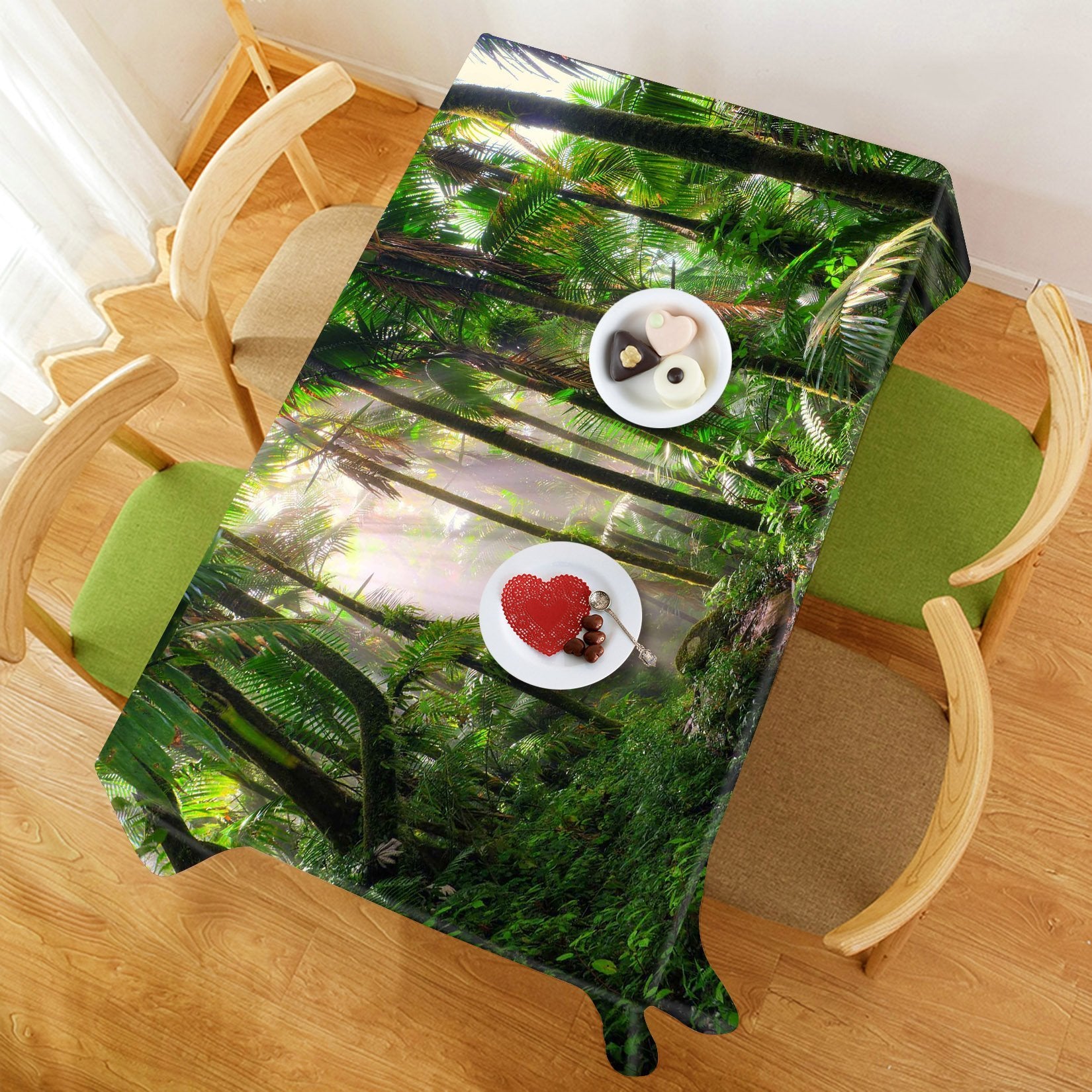 3D Rainforest 641 Tablecloths Wallpaper AJ Wallpaper 