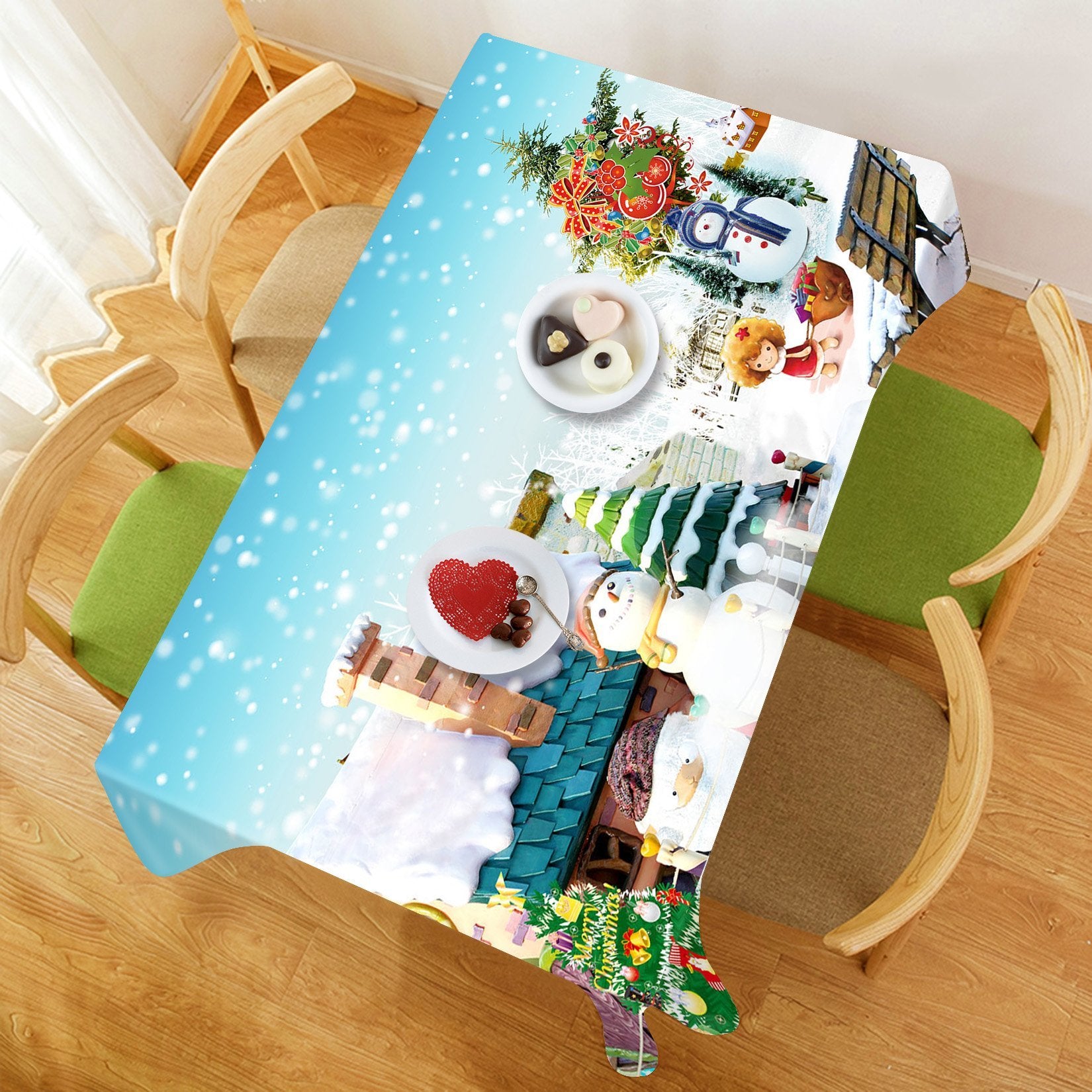 3D Christmas Tree Decoration 11 Tablecloths Tablecloths AJ Creativity Home 