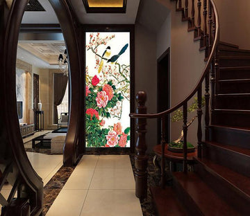 3D Flower Bird Nature painting Wallpaper AJ Wallpaper 1 